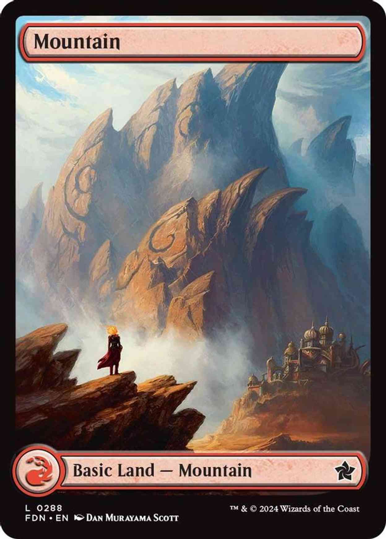 Mountain (0288) magic card front