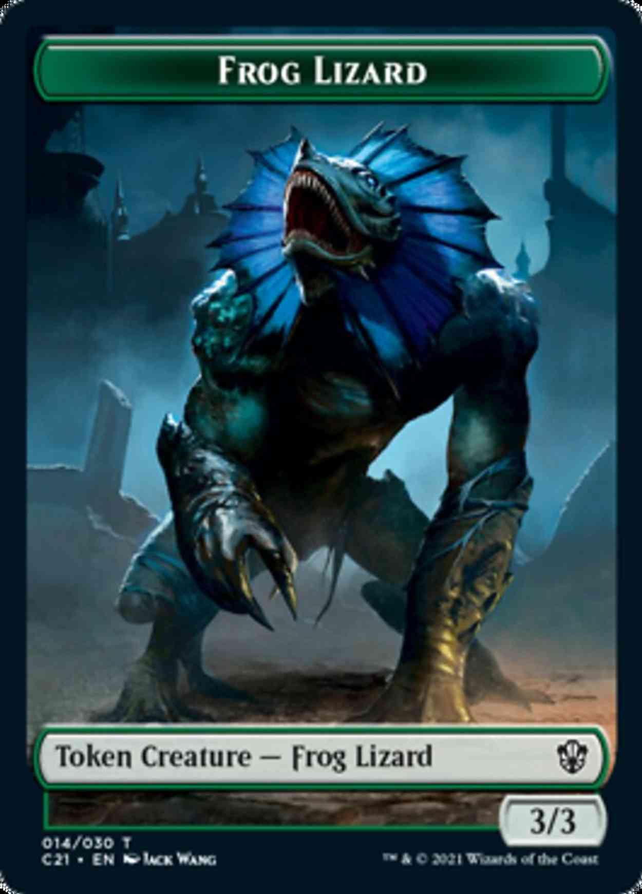 Frog Lizard // Elephant Double-sided Token magic card front