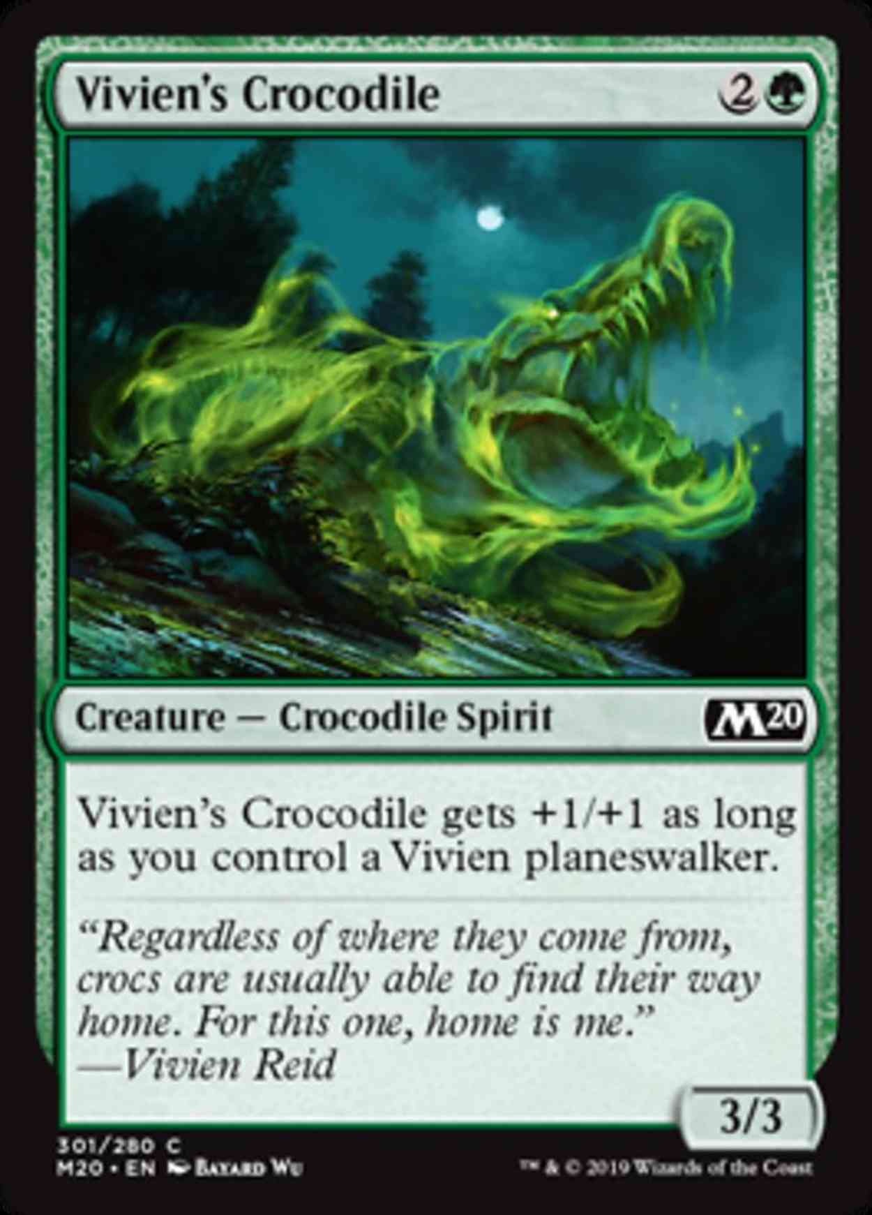 Vivien's Crocodile magic card front