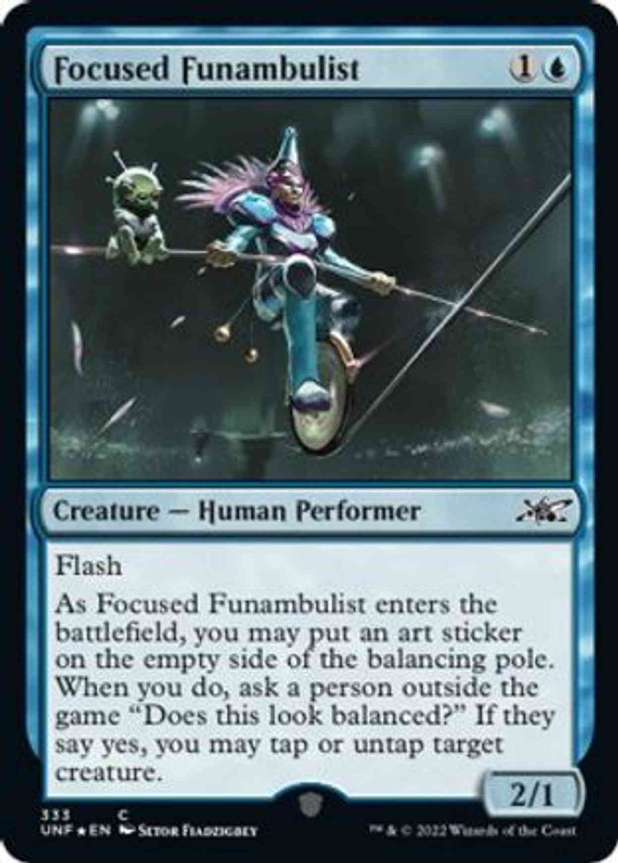 Focused Funambulist (Galaxy Foil) magic card front