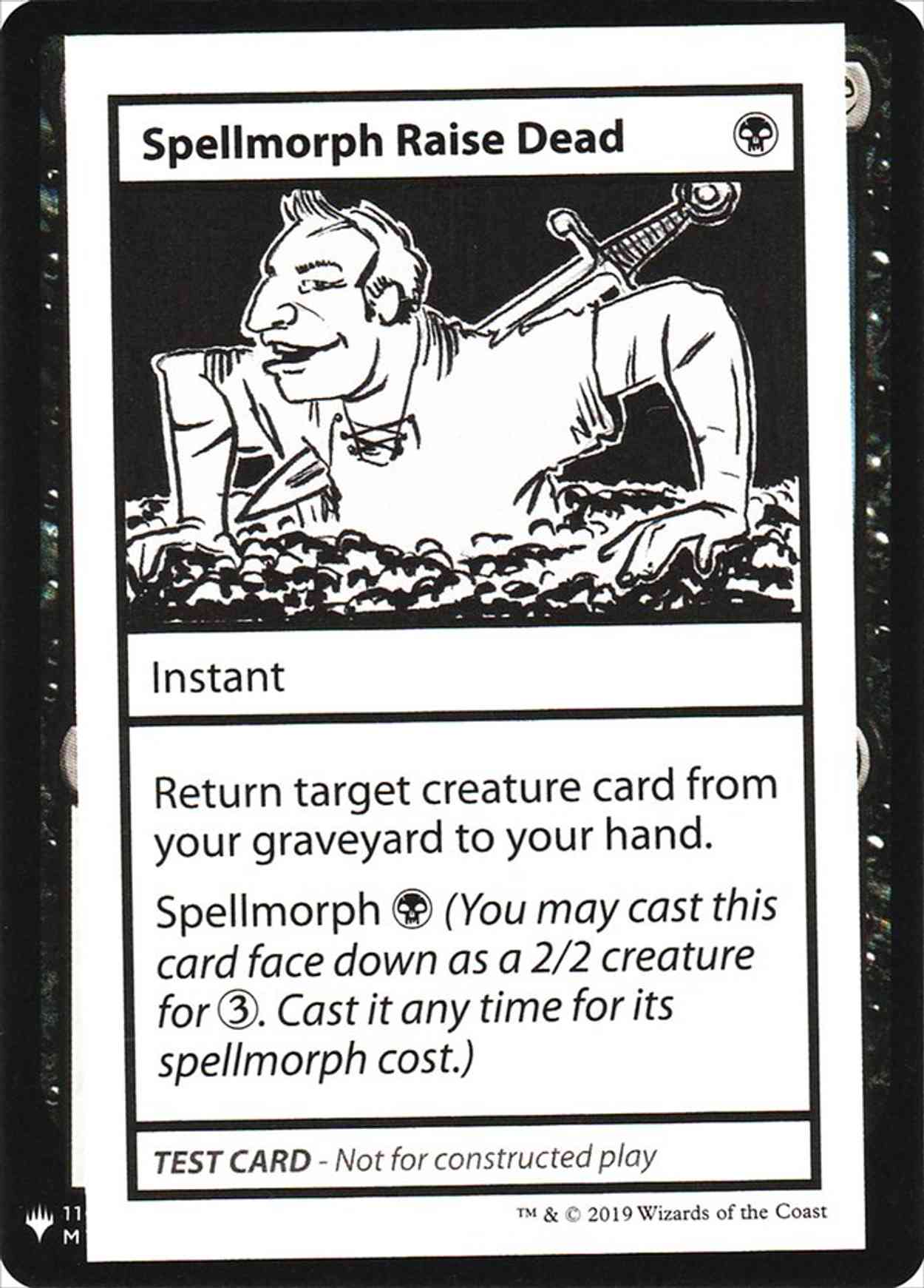 Spellmorph Raise Dead magic card front