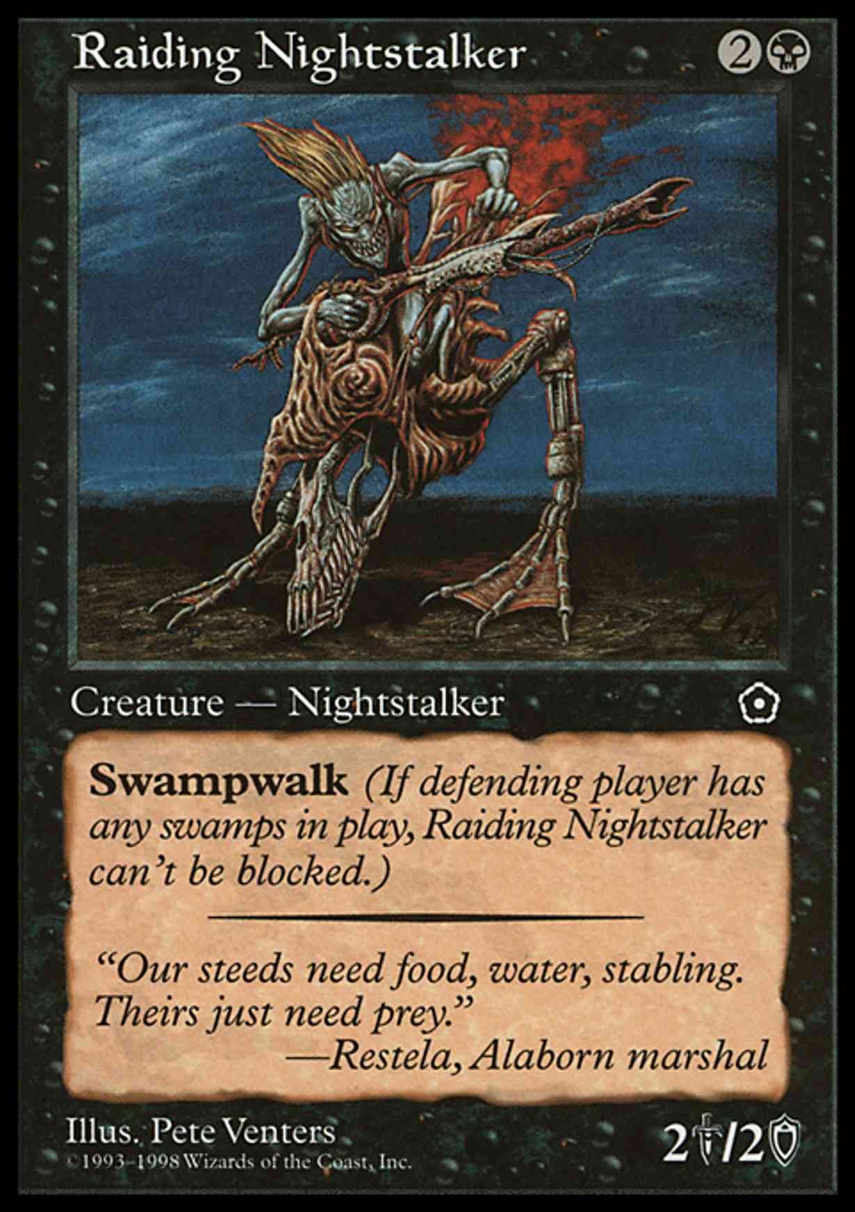 Raiding Nightstalker magic card front