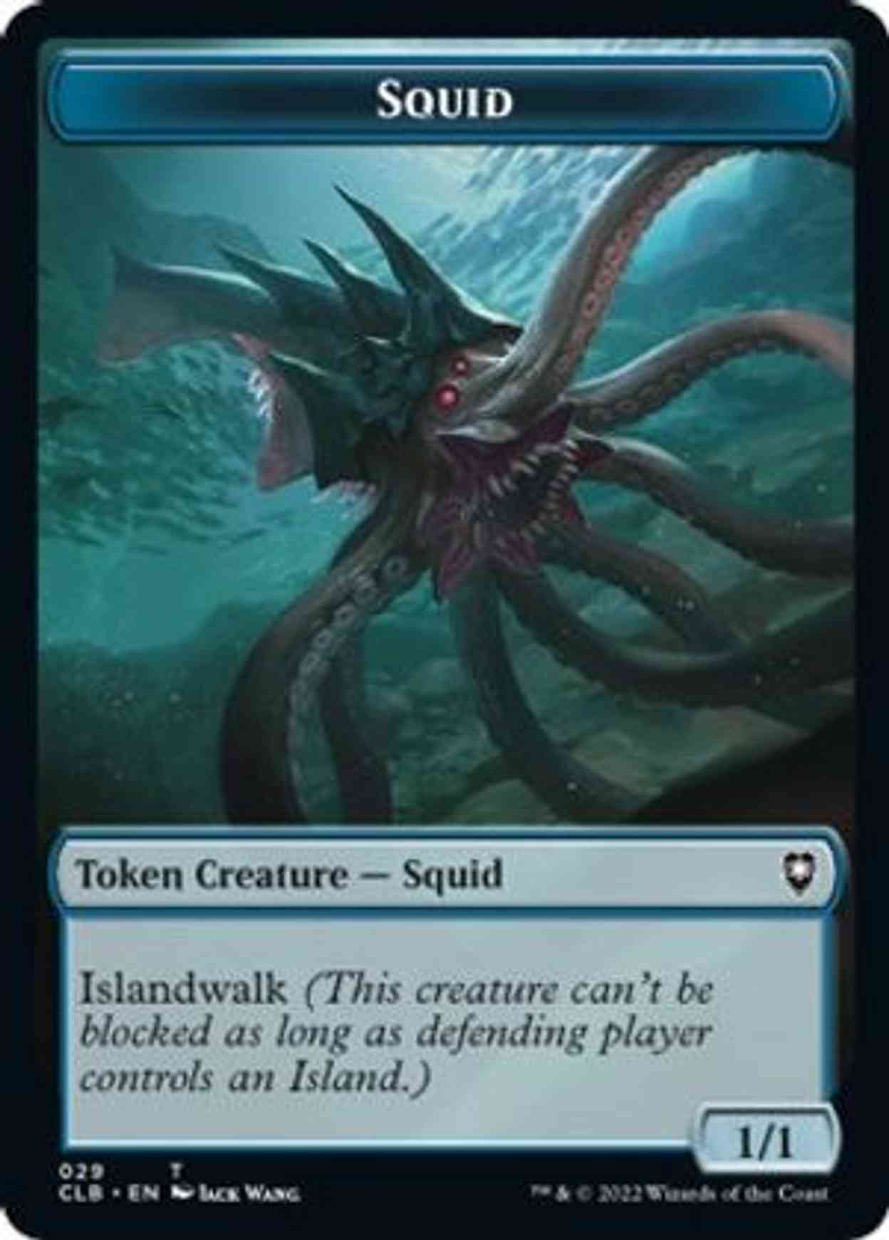 Squid // Copy Double-sided Token magic card front
