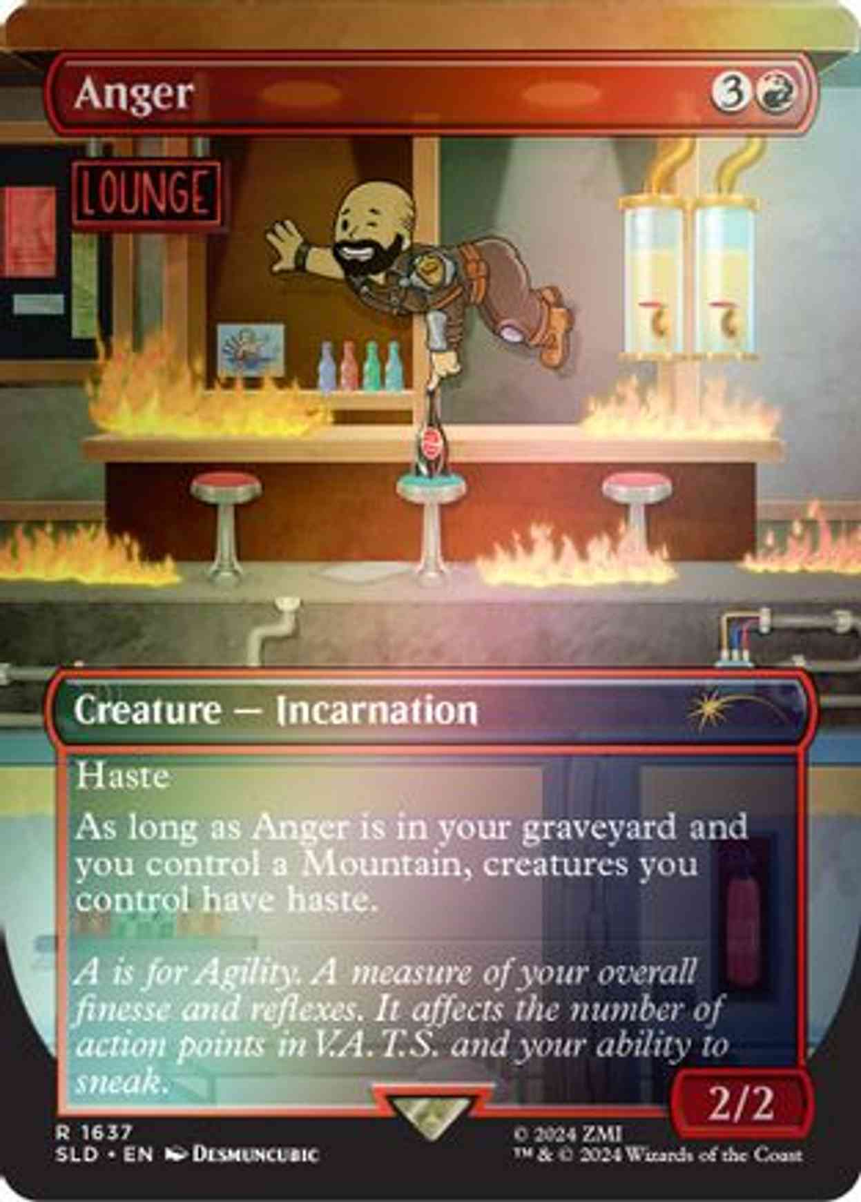 Anger (Rainbow Foil) magic card front