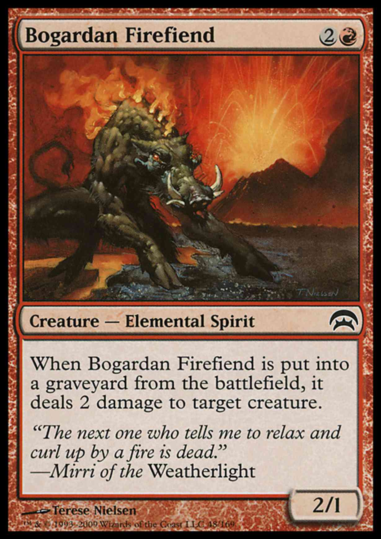Bogardan Firefiend magic card front