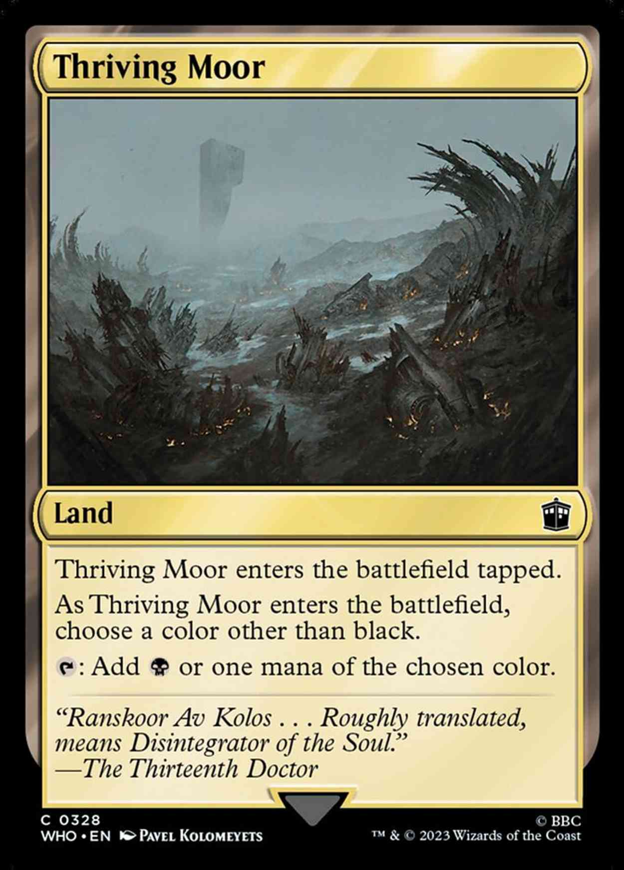 Thriving Moor magic card front