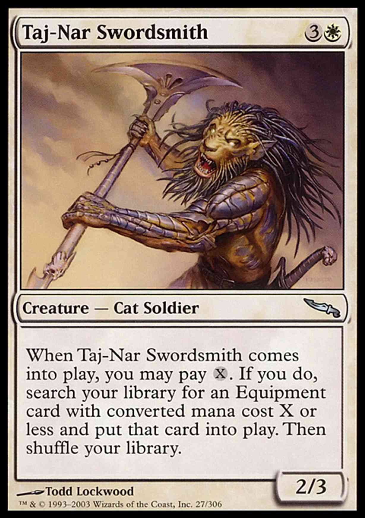 Taj-Nar Swordsmith magic card front
