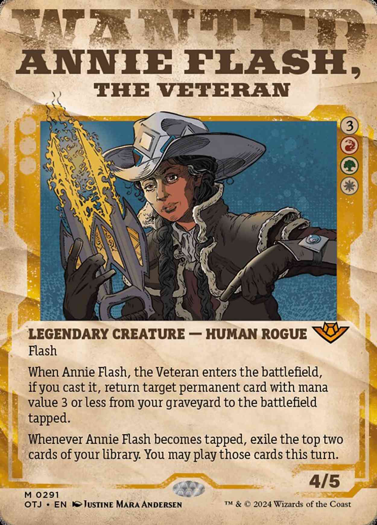 Annie Flash, the Veteran (Showcase) magic card front