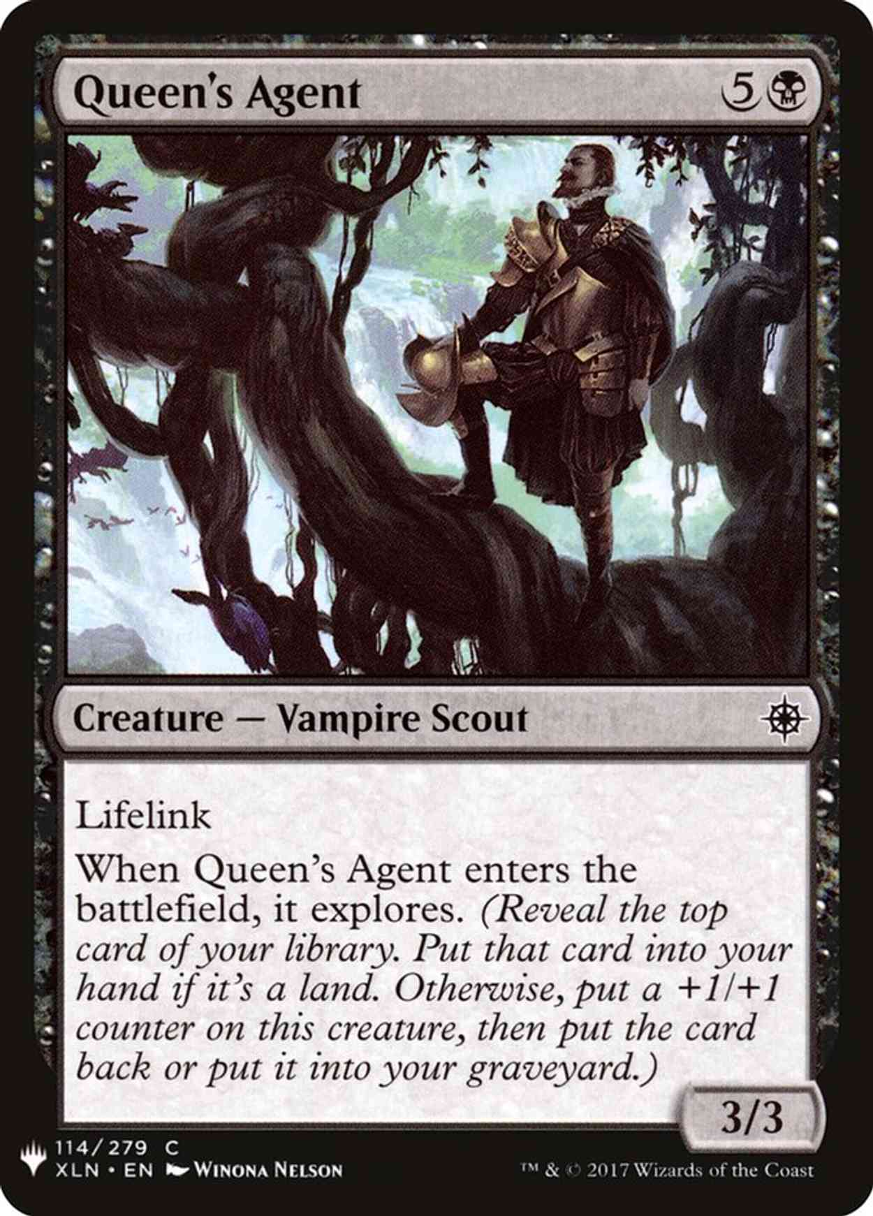 Queen's Agent magic card front