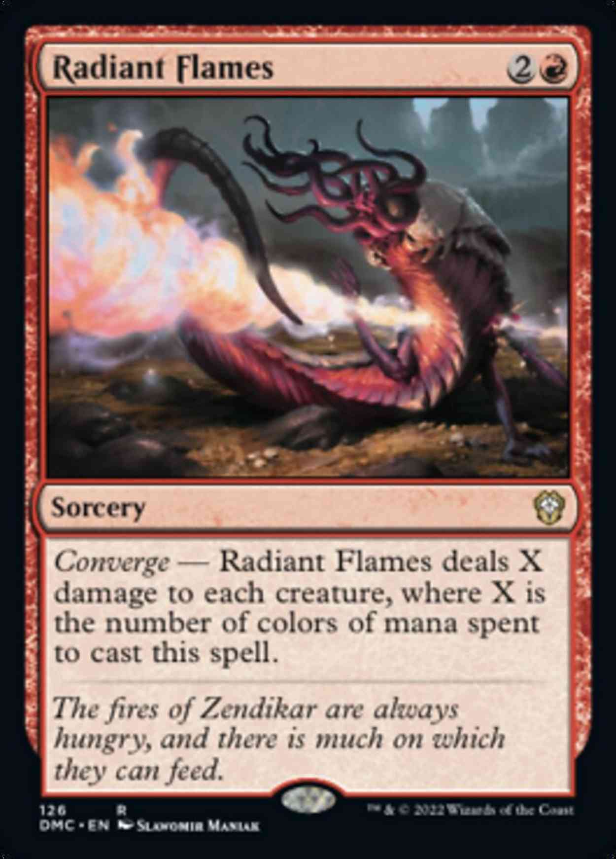 Radiant Flames magic card front
