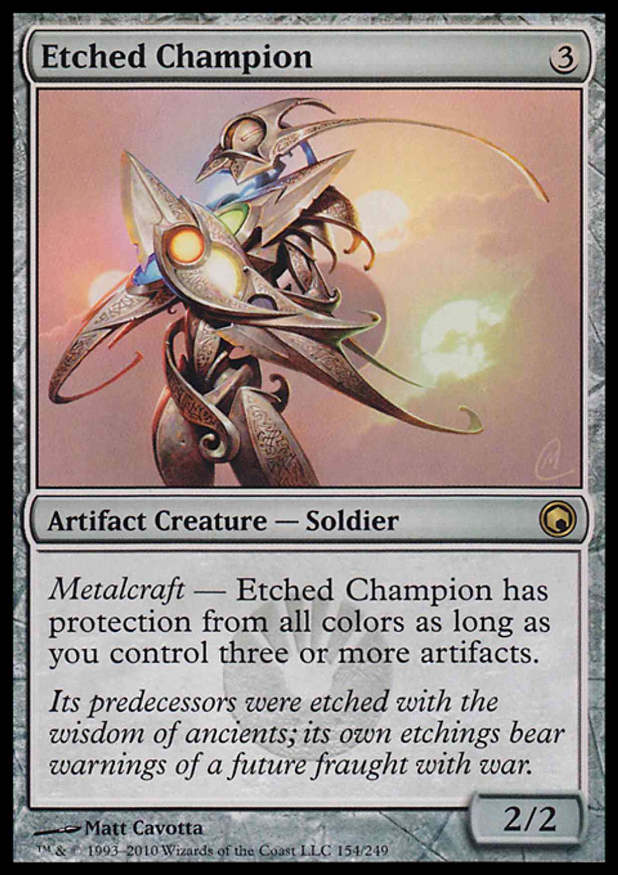 Etched Champion magic card front