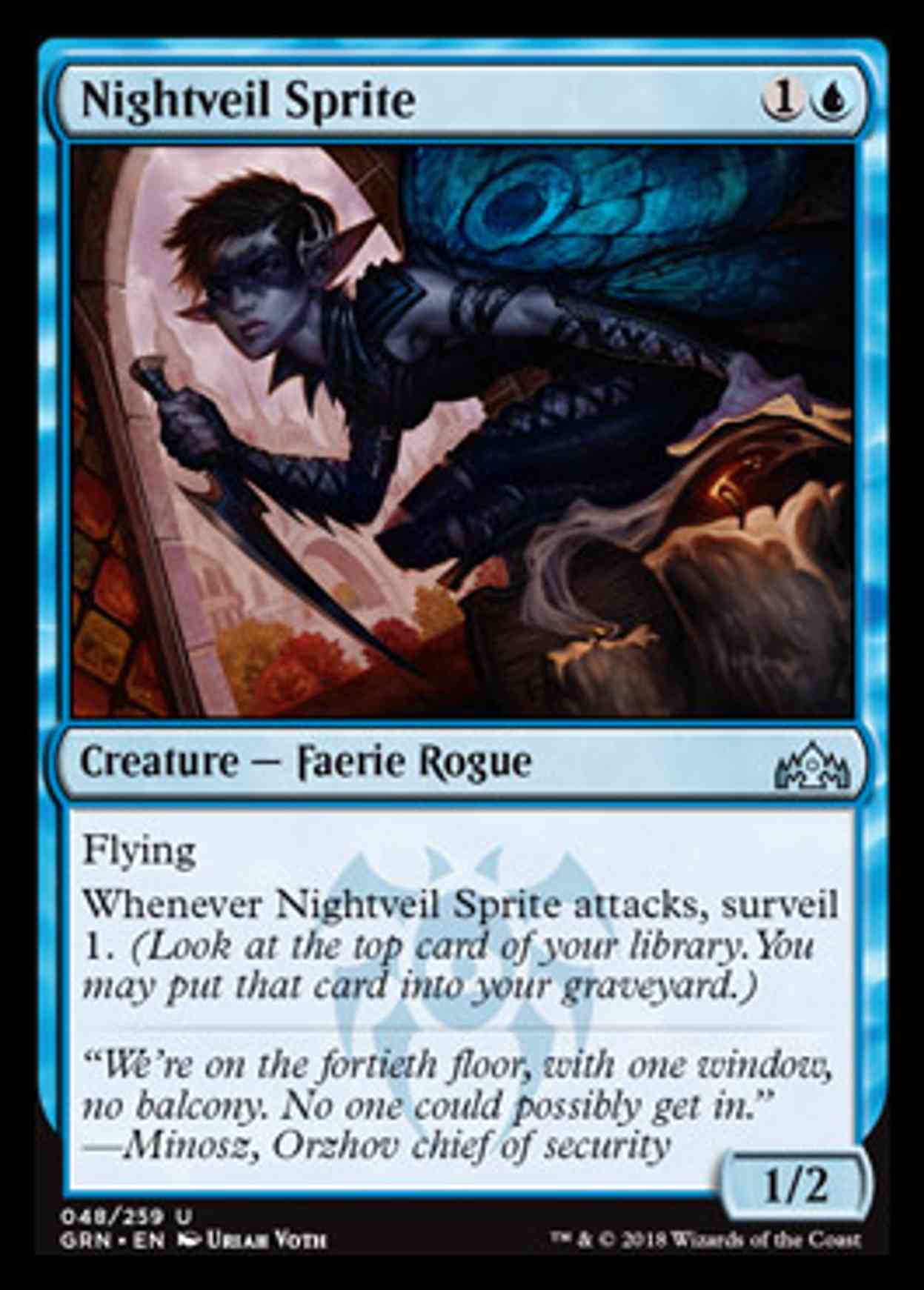 Nightveil Sprite magic card front