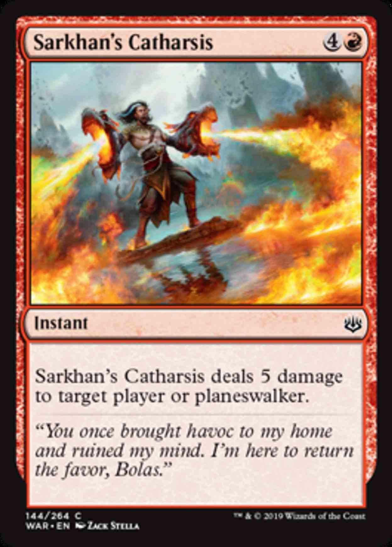 Sarkhan's Catharsis magic card front
