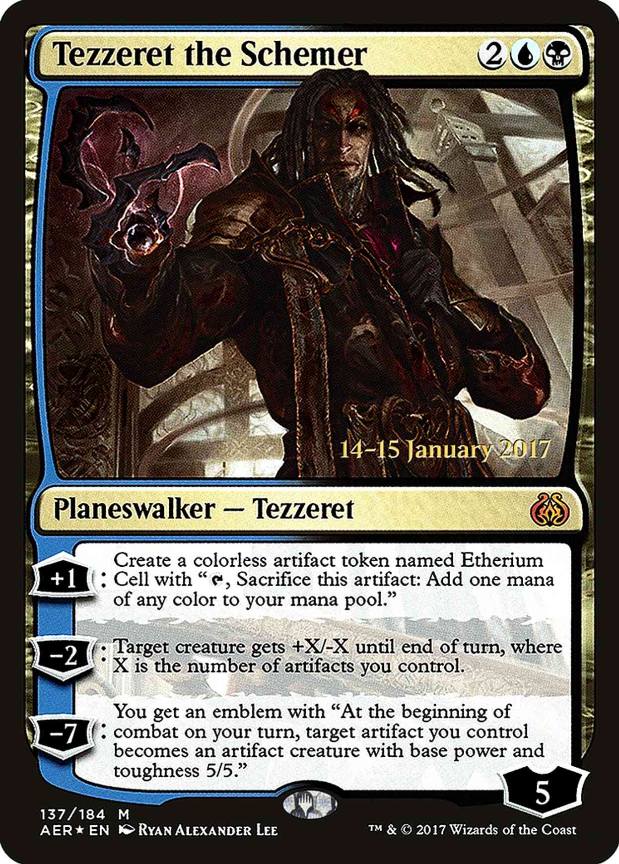 Tezzeret the Schemer magic card front