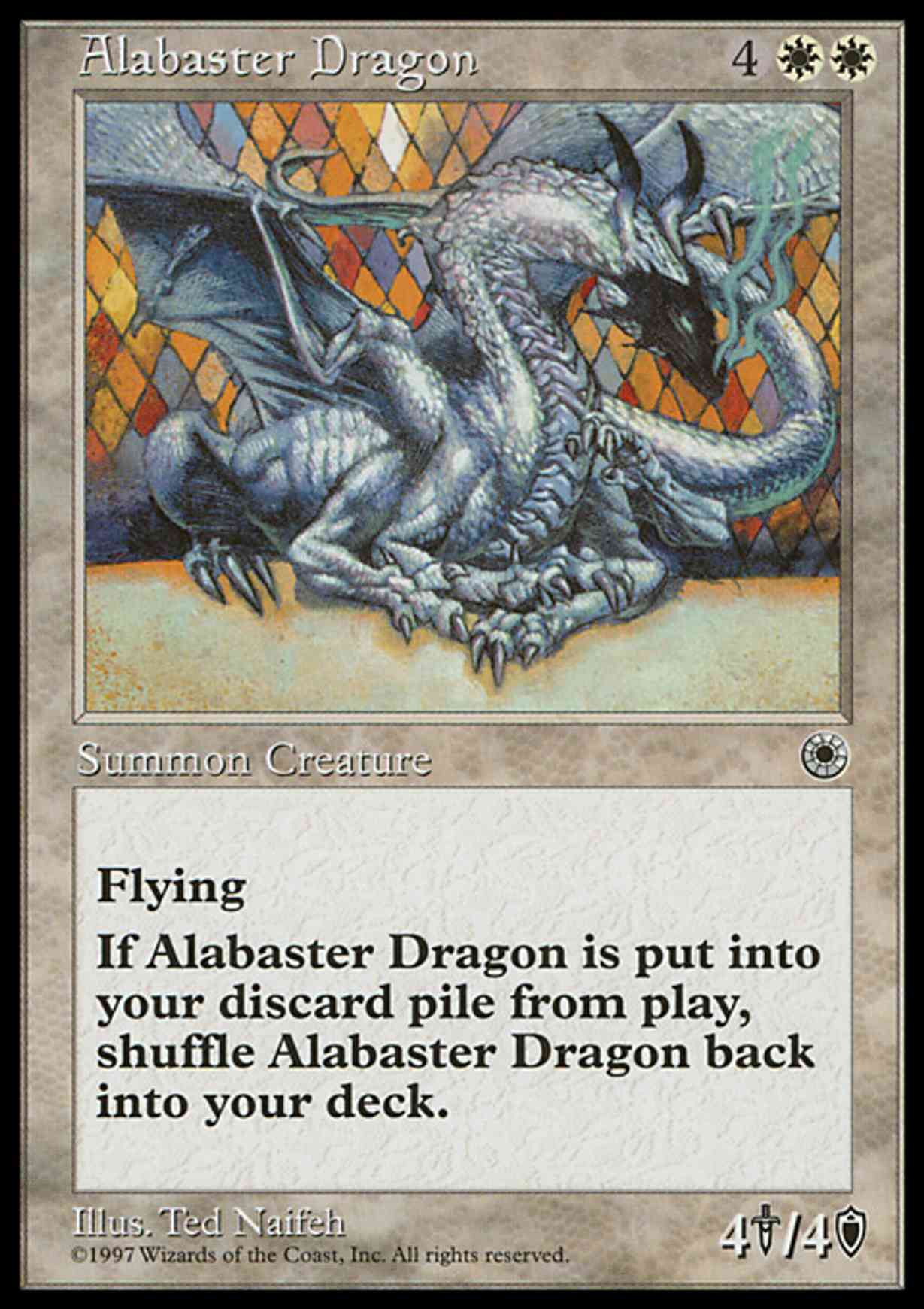 Alabaster Dragon magic card front