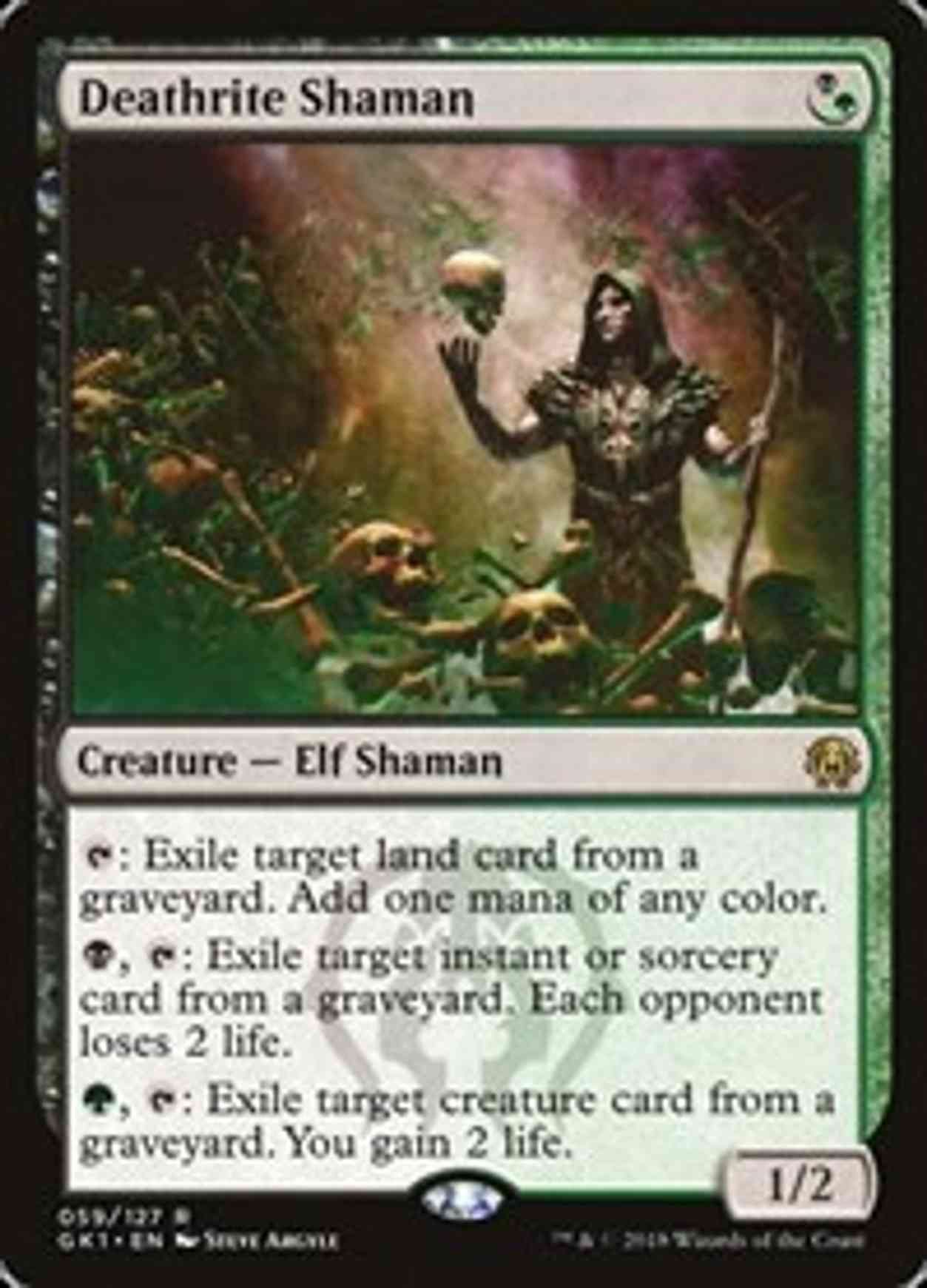 Deathrite Shaman magic card front