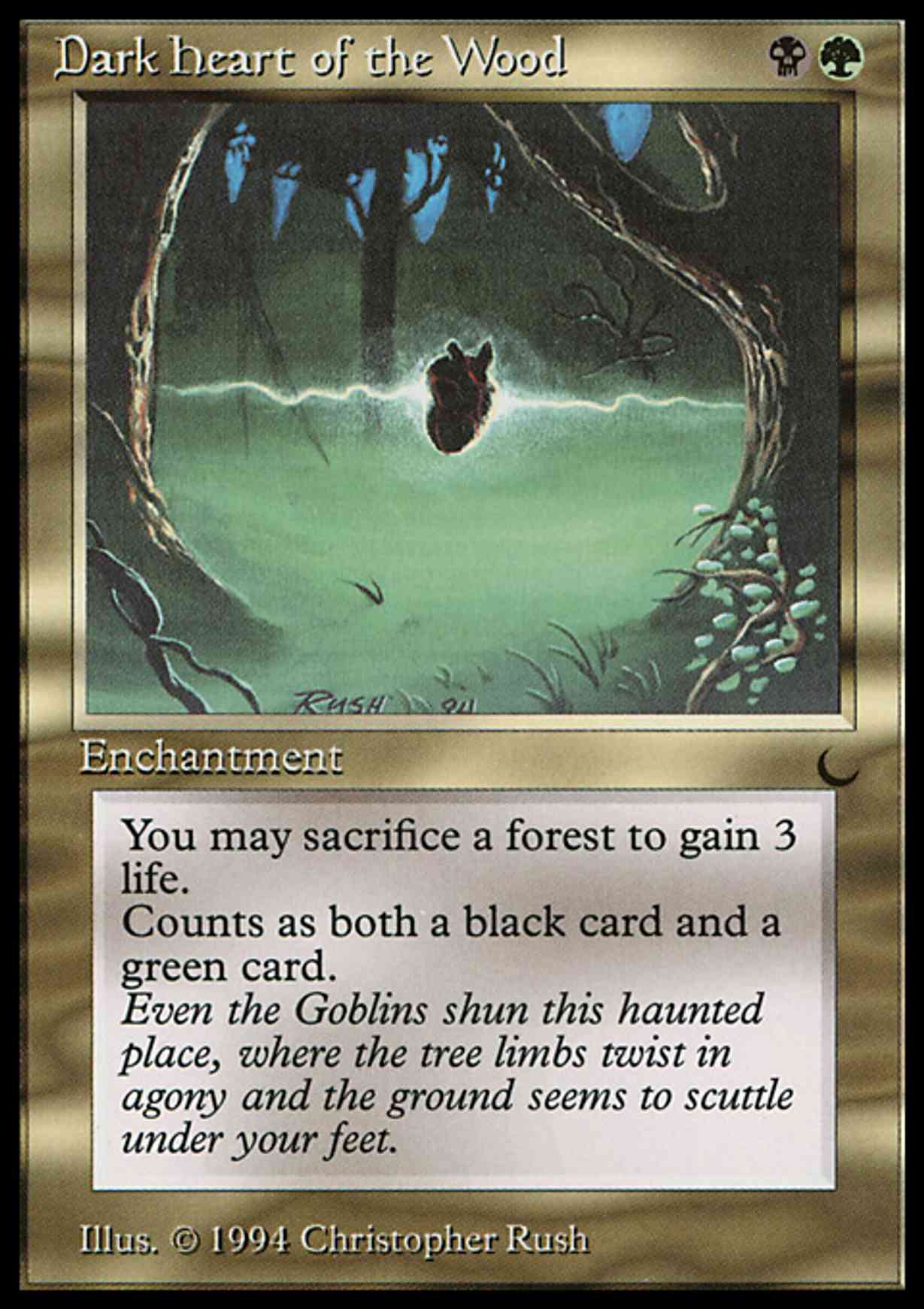 Dark Heart of the Wood magic card front