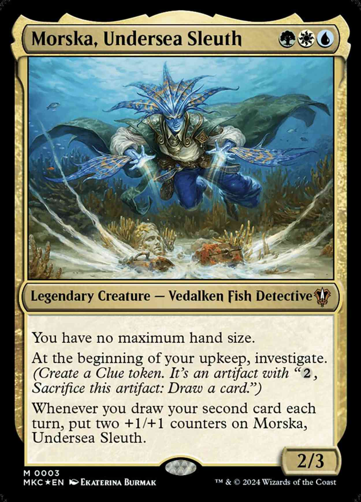 Morska, Undersea Sleuth magic card front