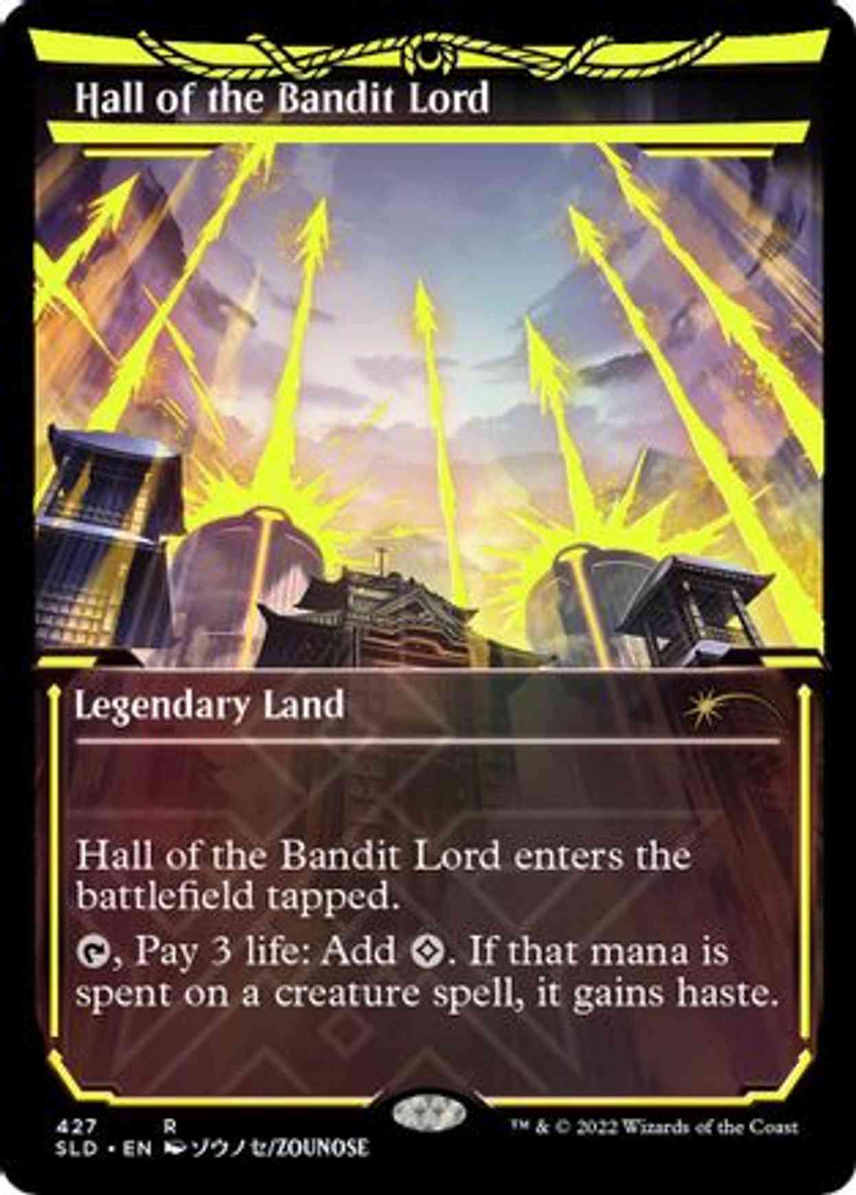 Hall of the Bandit Lord (Neon Yellow) magic card front
