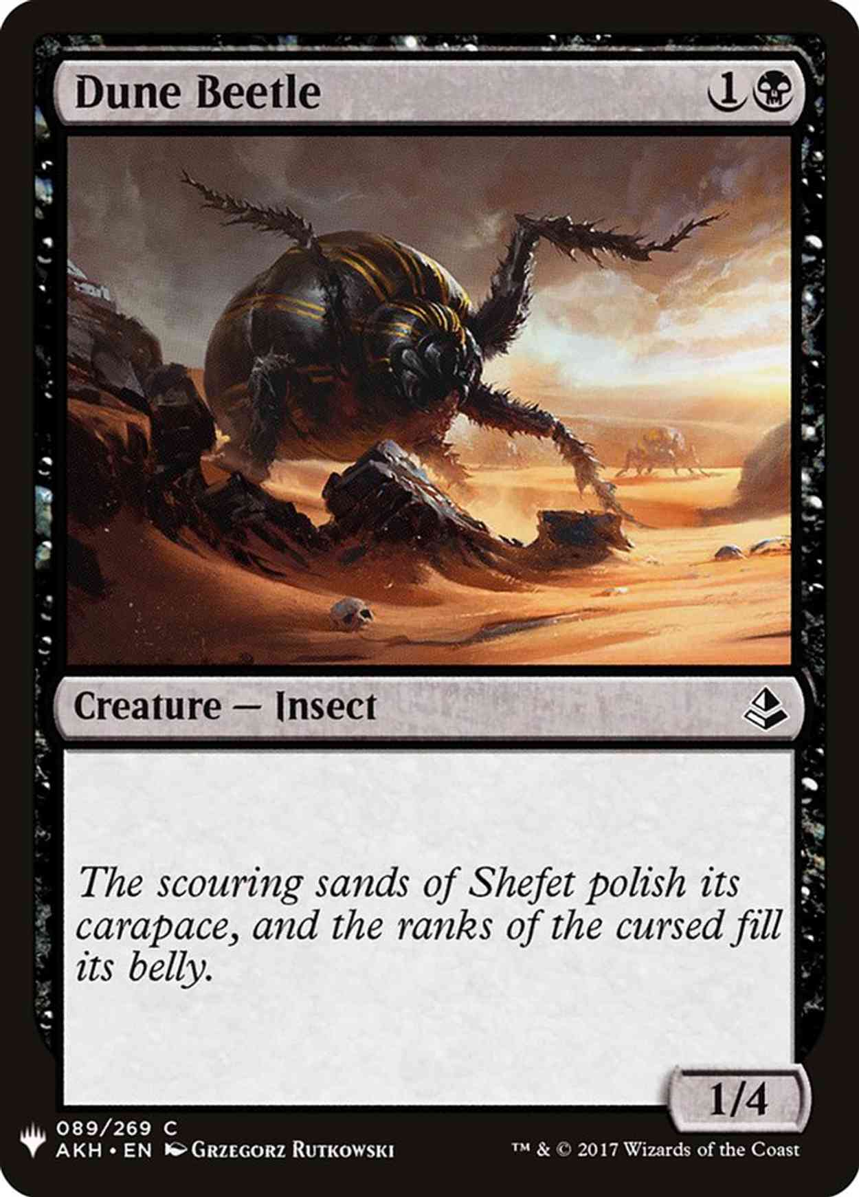 Dune Beetle magic card front