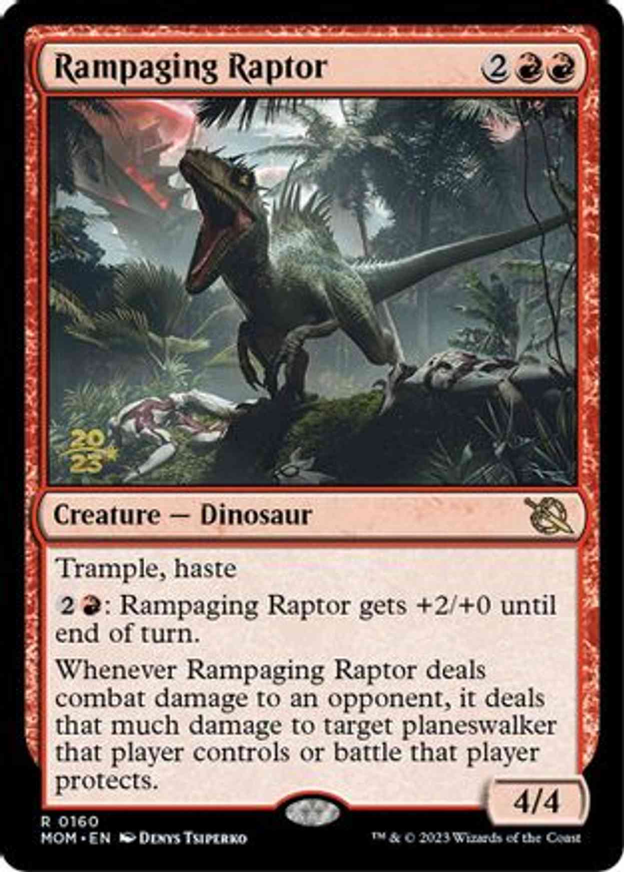 Rampaging Raptor magic card front