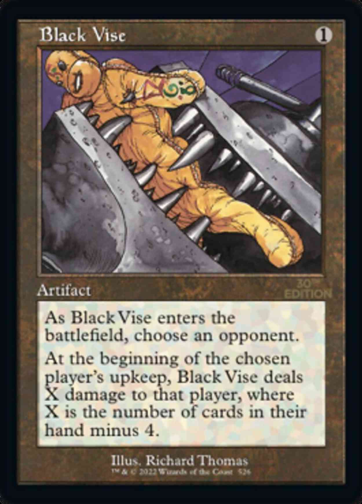 Black Vise (Retro Frame) magic card front