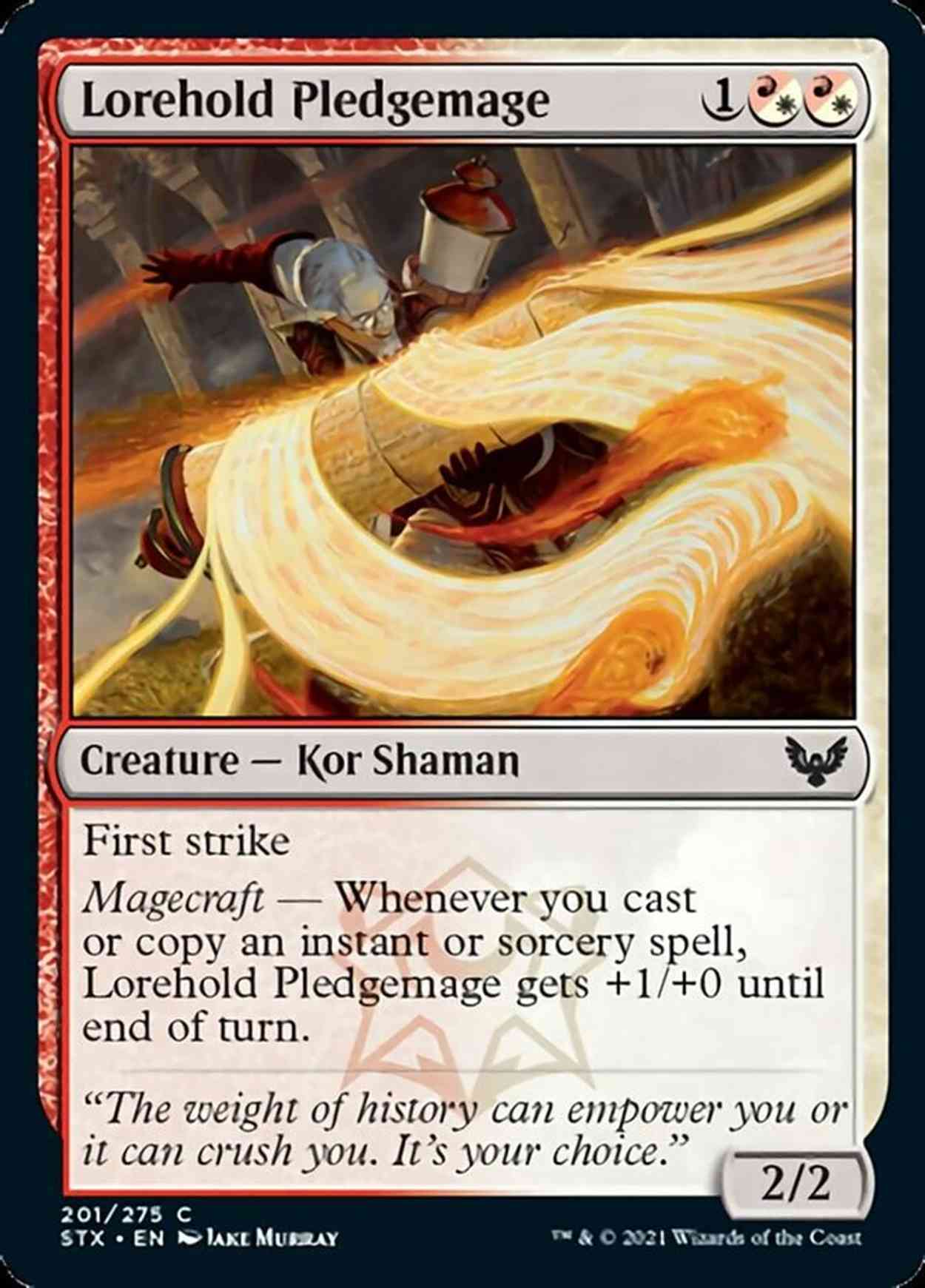 Lorehold Pledgemage magic card front