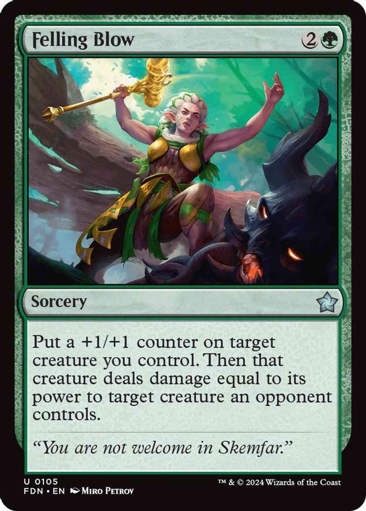Felling Blow magic card front