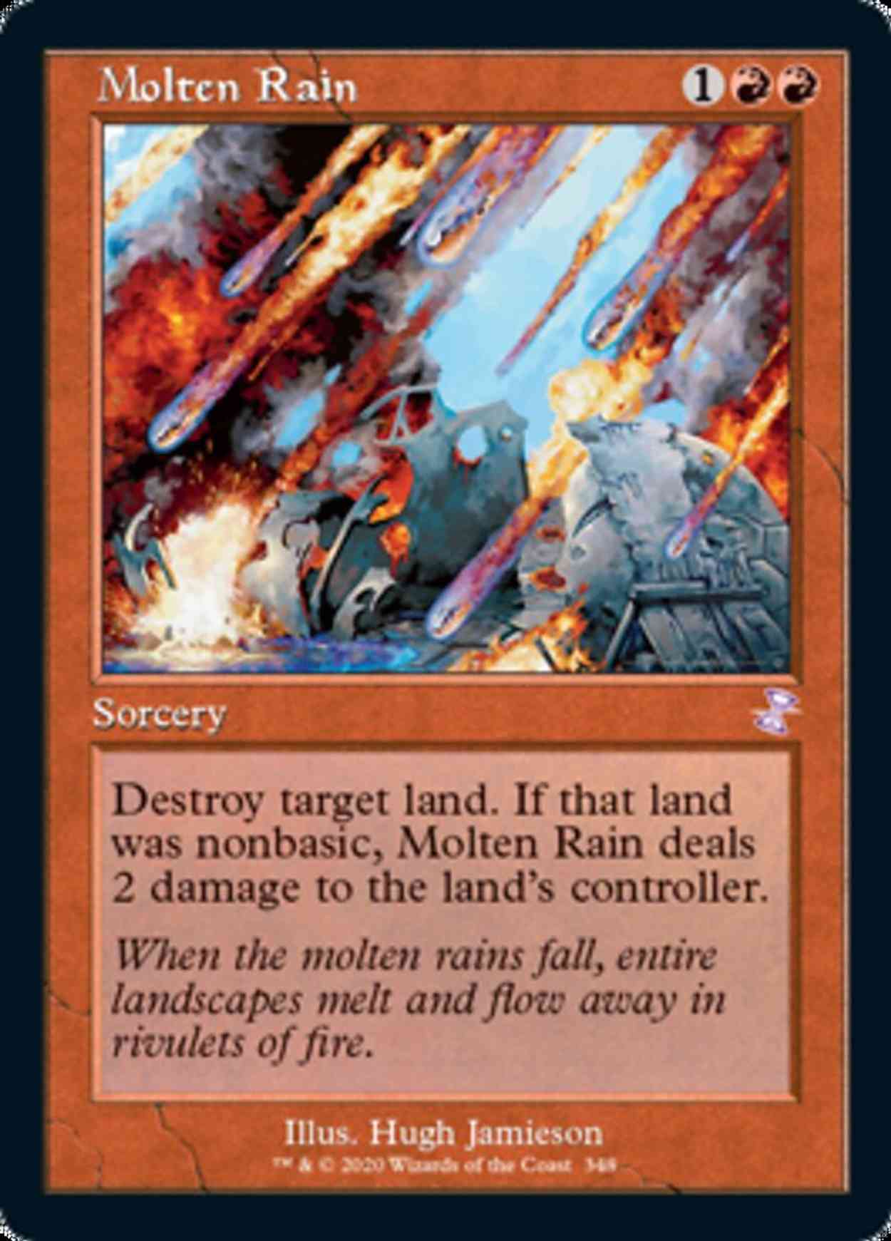 Molten Rain magic card front