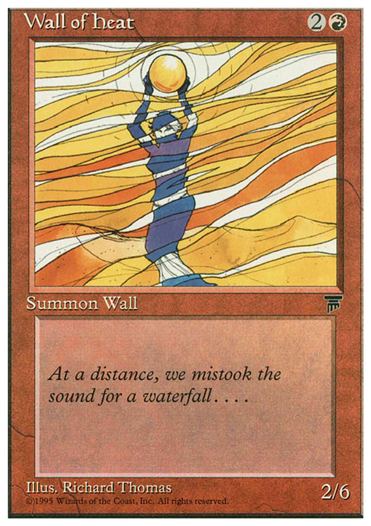 Wall of Heat magic card front