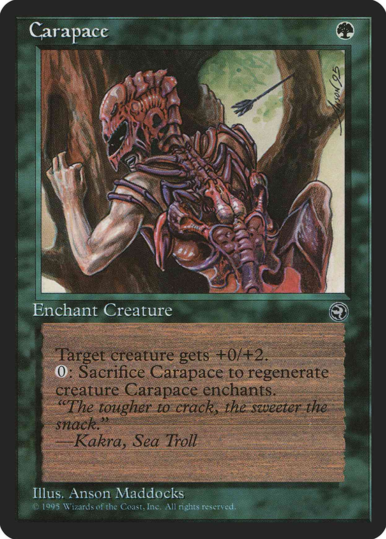 Carapace magic card front