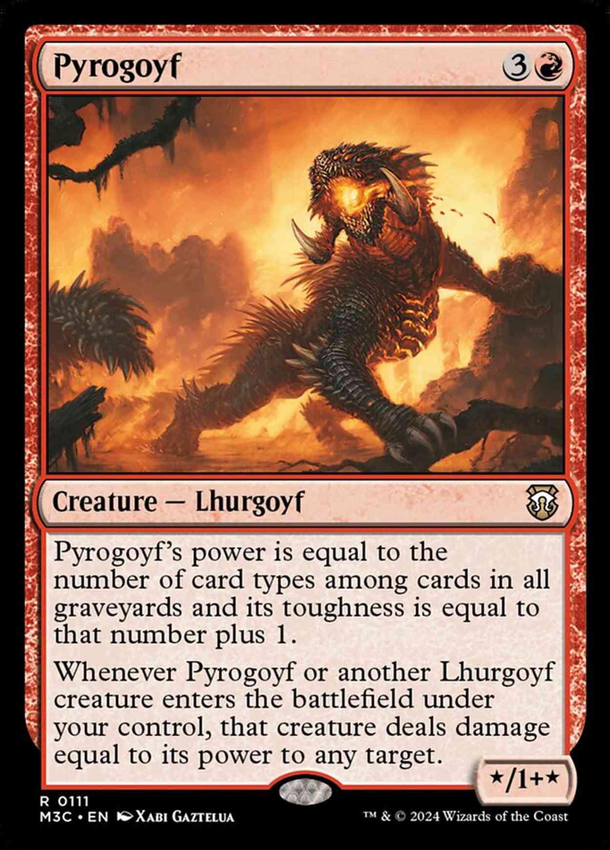 Pyrogoyf magic card front