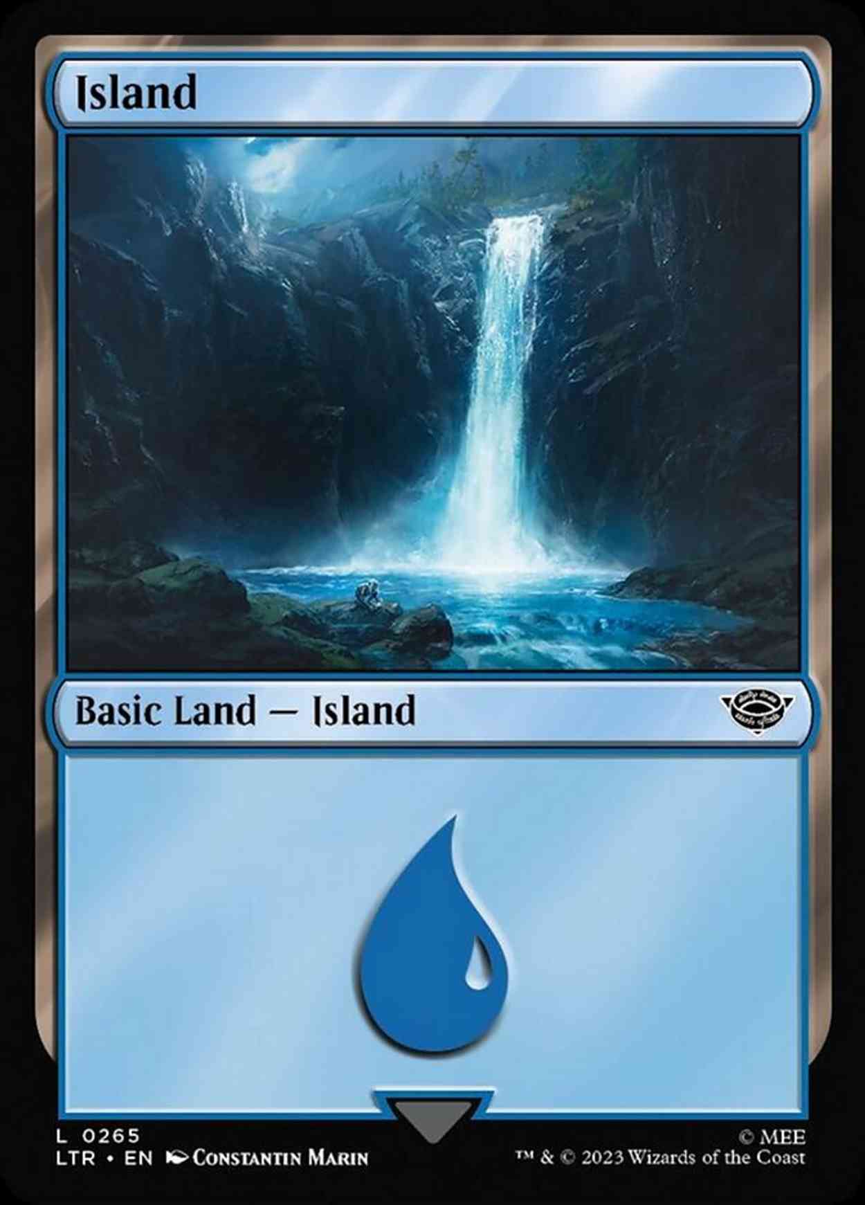 Island (0265) magic card front