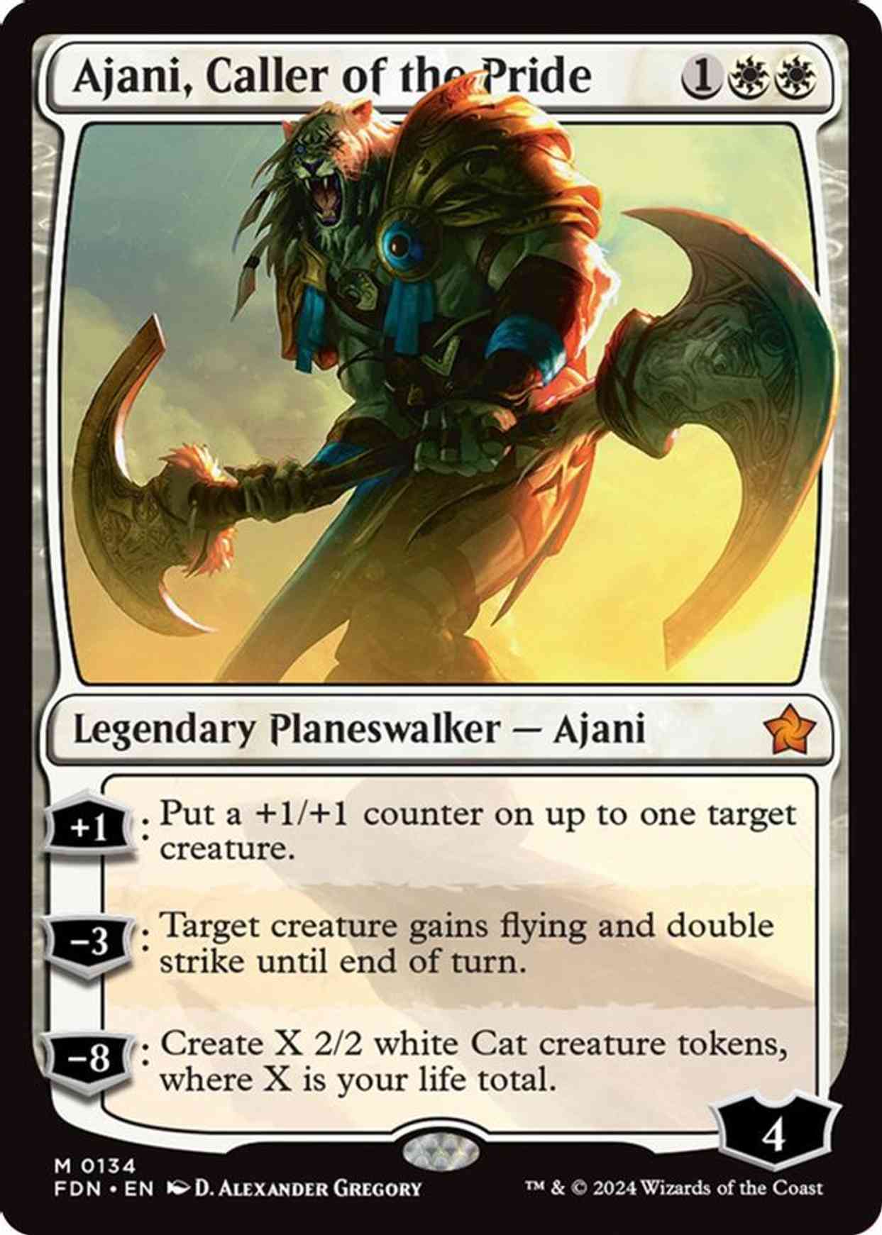 Ajani, Caller of the Pride magic card front