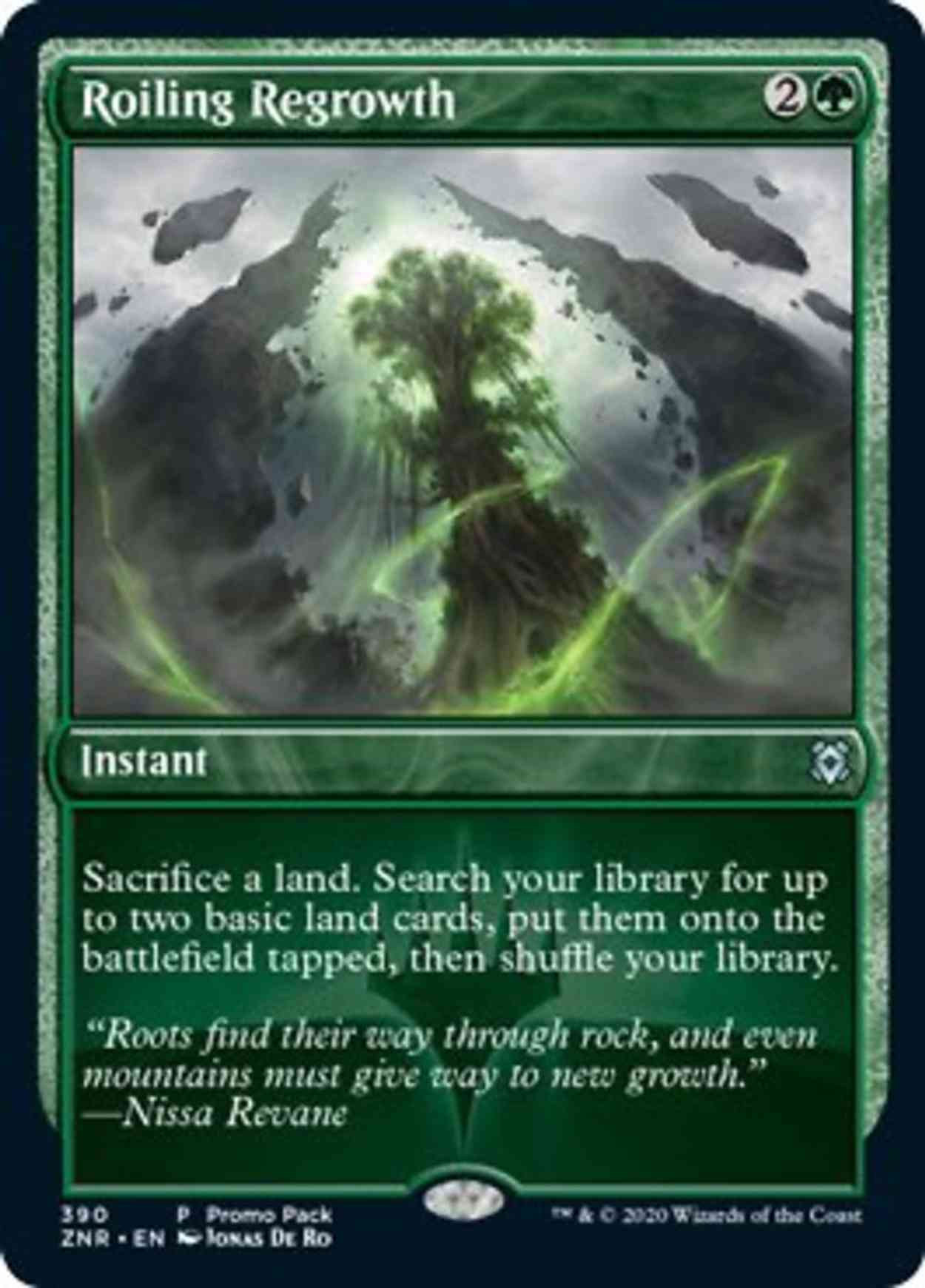 Roiling Regrowth magic card front