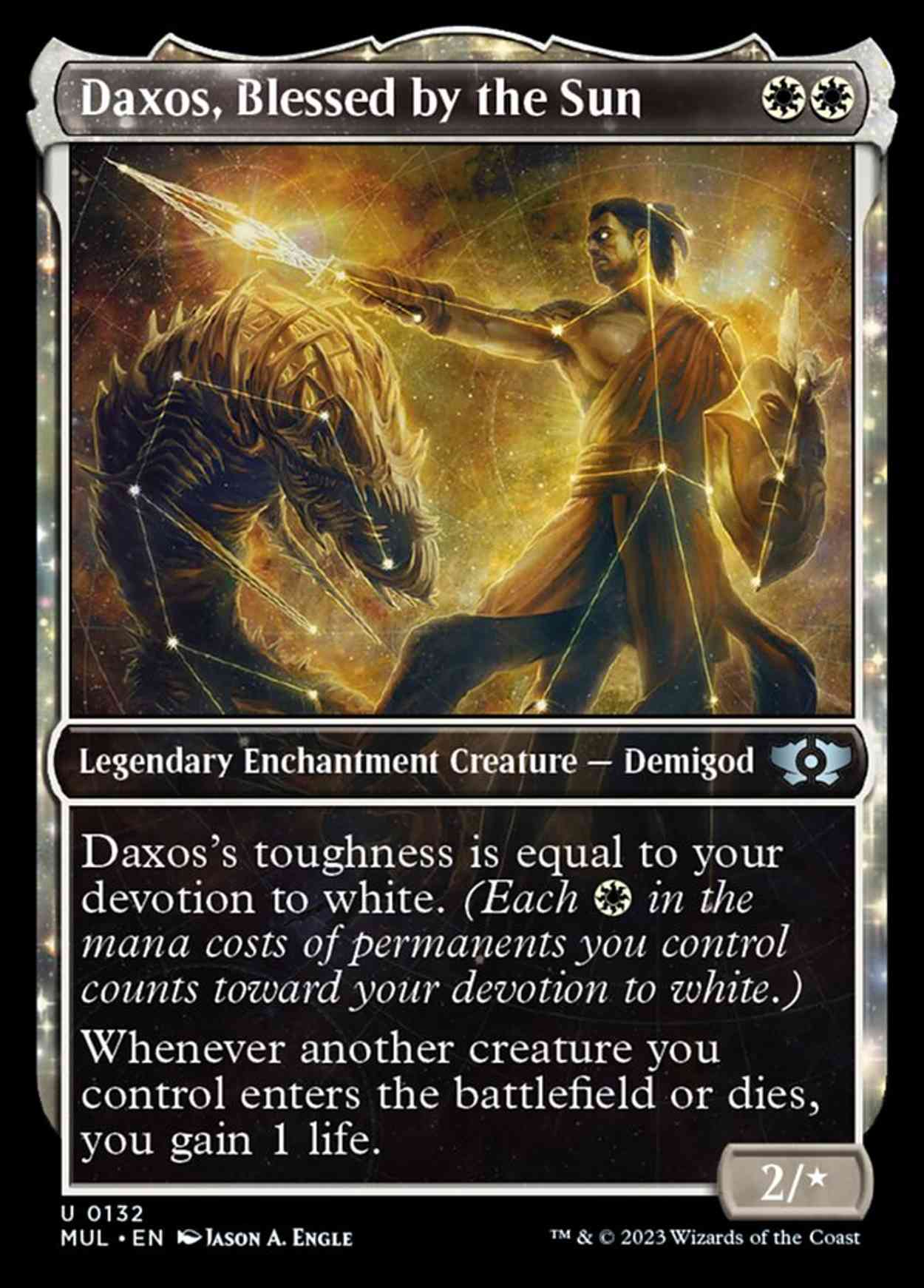 Daxos, Blessed by the Sun (Halo Foil) magic card front