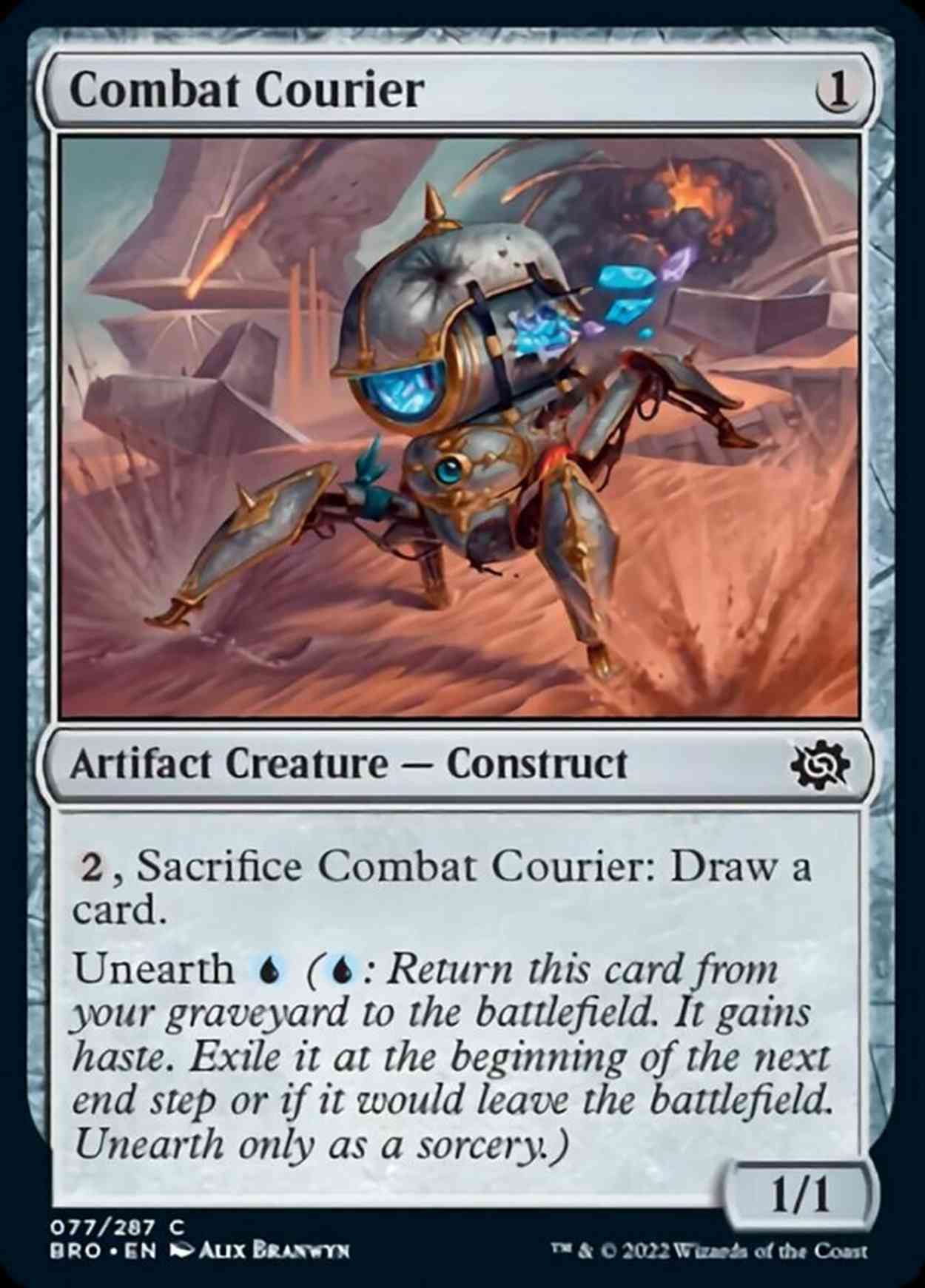 Combat Courier magic card front