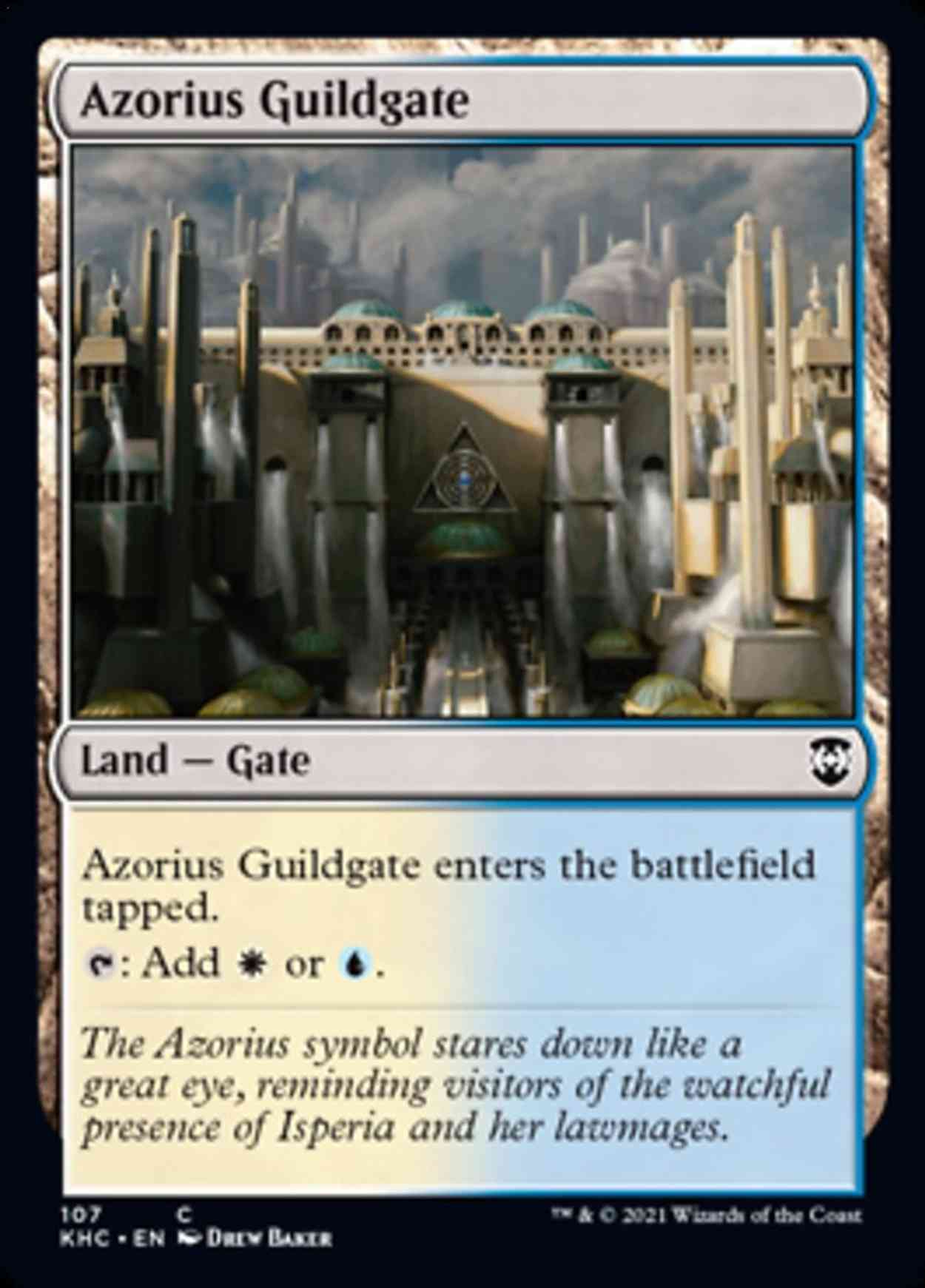 Azorius Guildgate magic card front