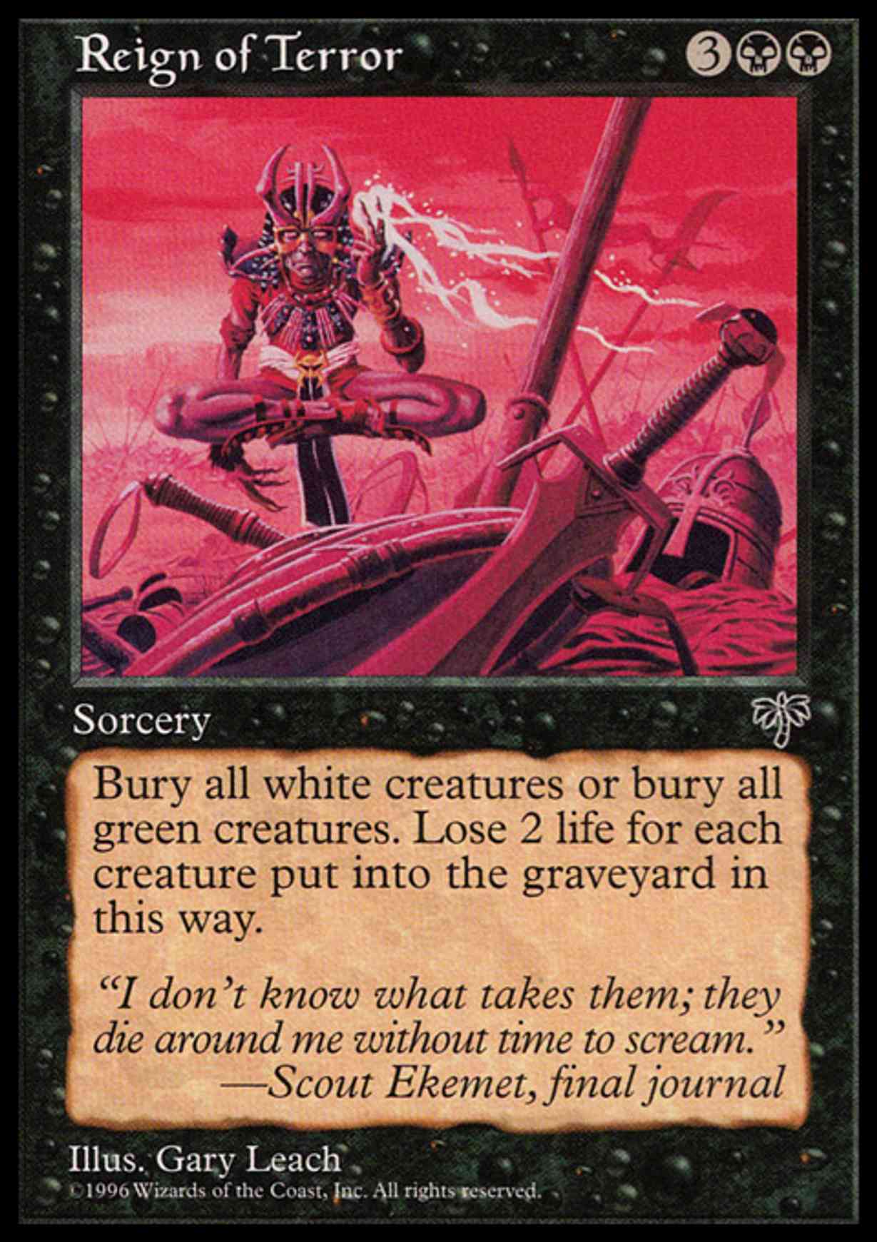 Reign of Terror magic card front