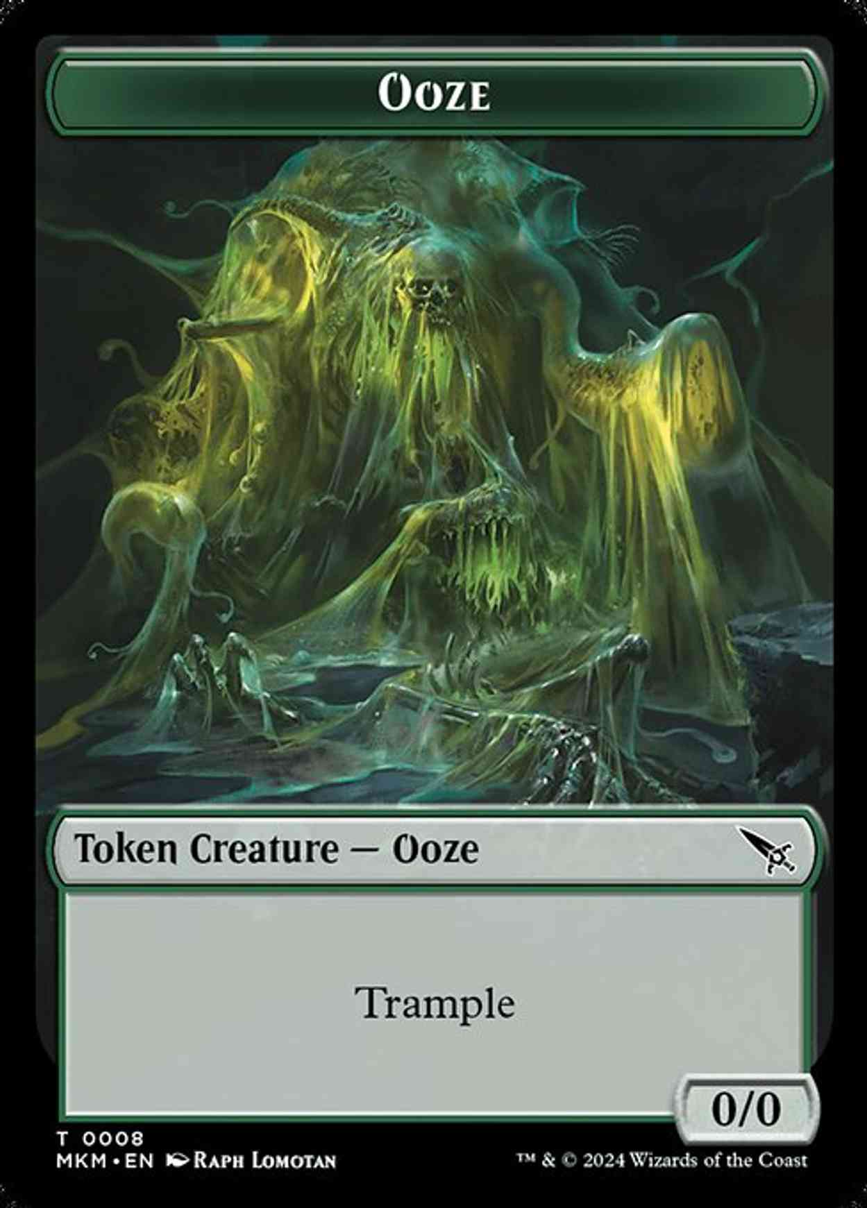 Ooze Token magic card front