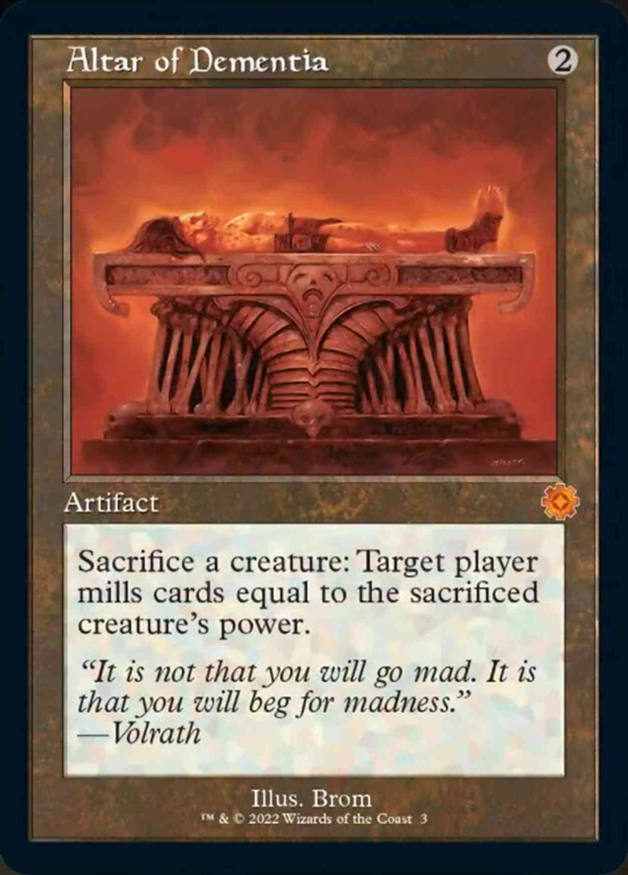 Altar of Dementia magic card front