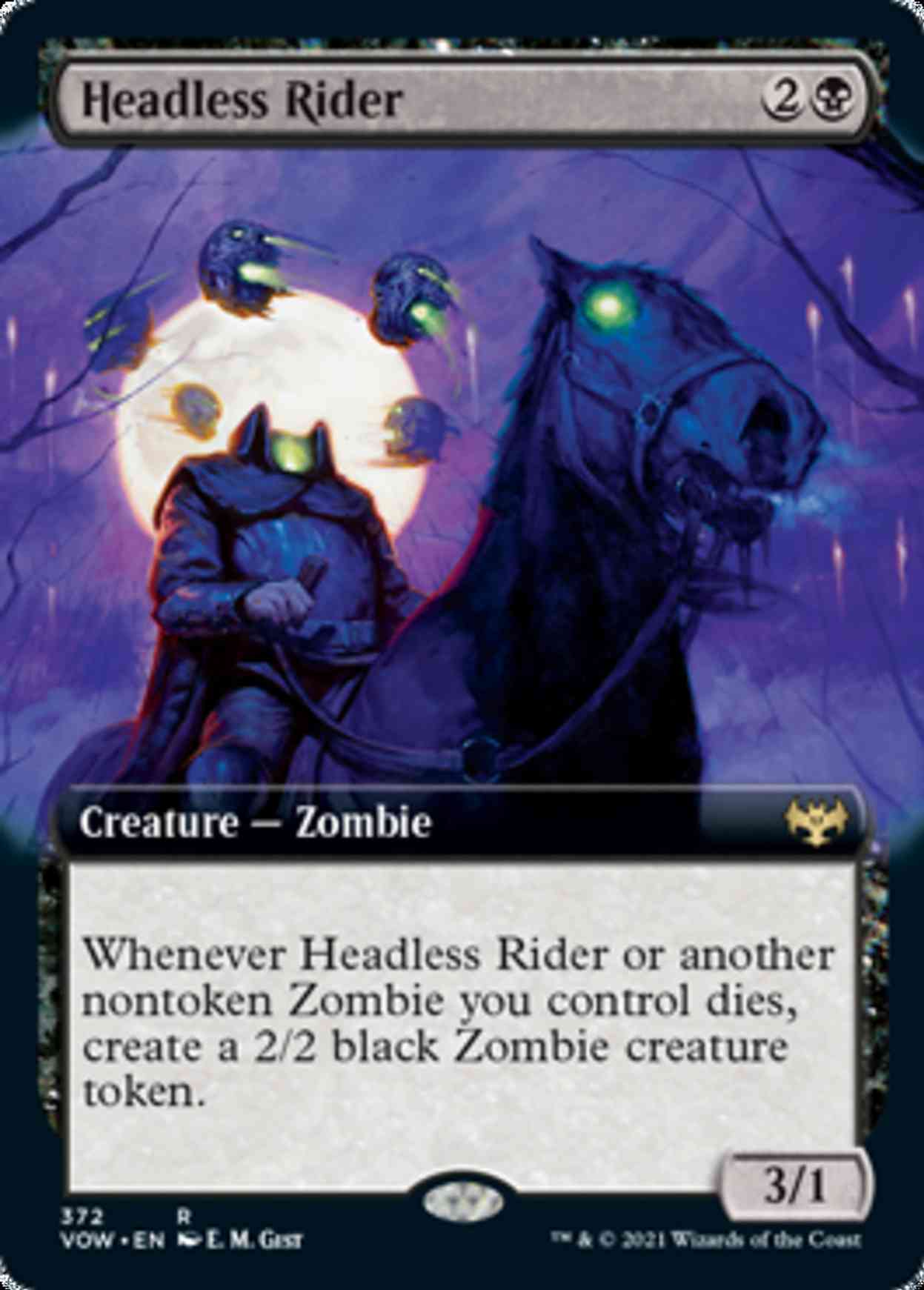 Headless Rider (Extended Art) magic card front
