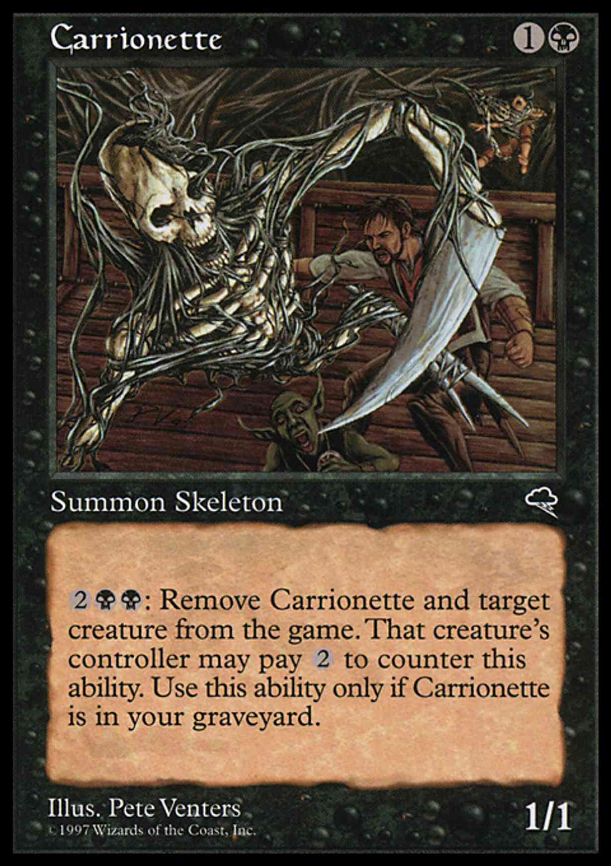 Carrionette magic card front
