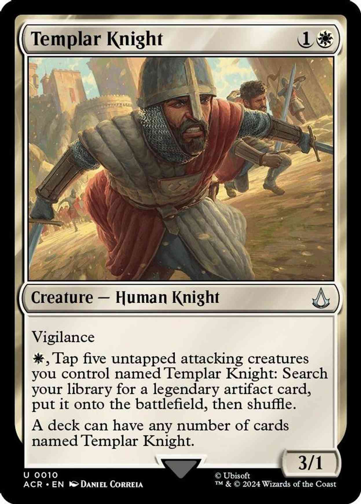 Templar Knight magic card front