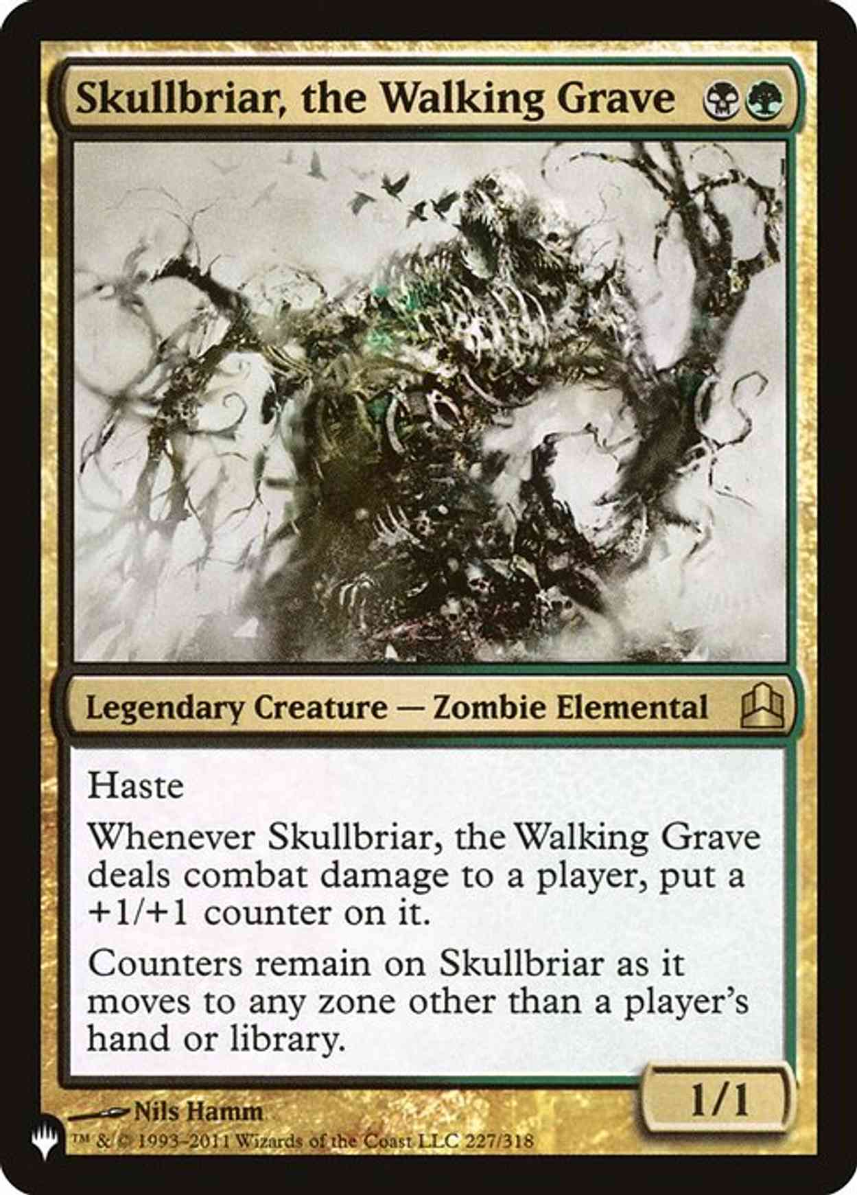 Skullbriar, the Walking Grave magic card front