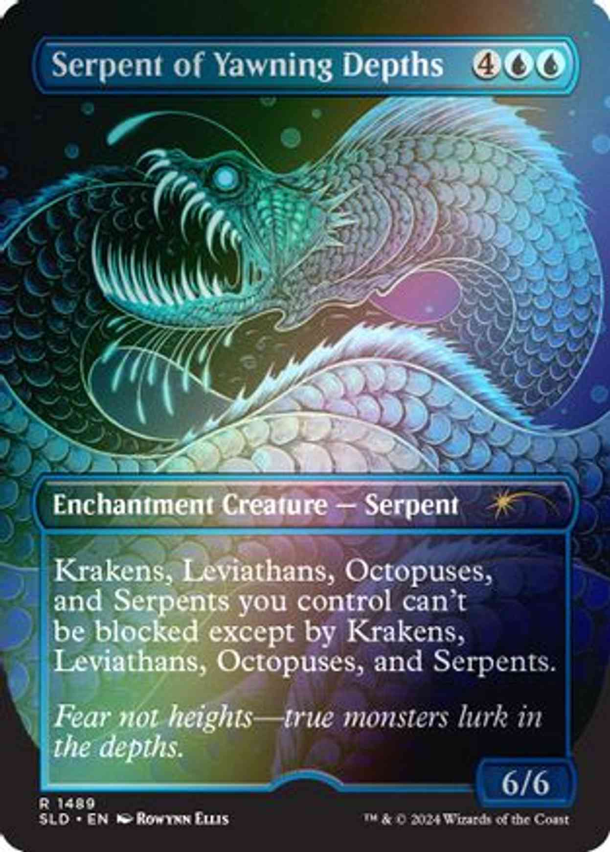 Serpent of Yawning Depths (Rainbow Foil) magic card front