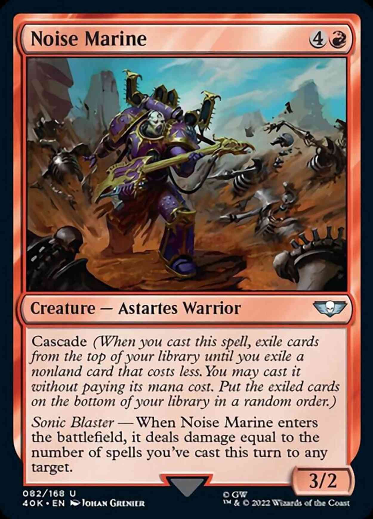 Noise Marine magic card front