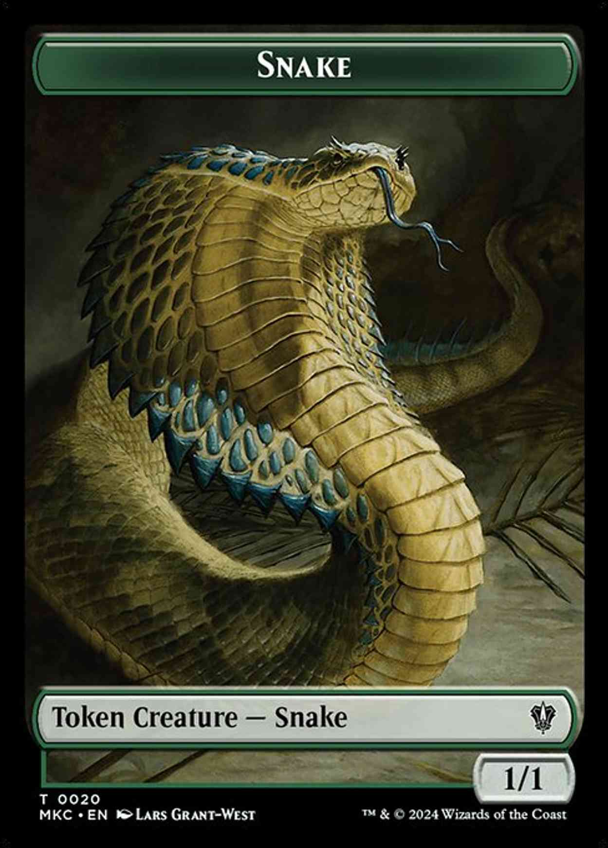 Snake // Morph Double-Sided Token magic card front