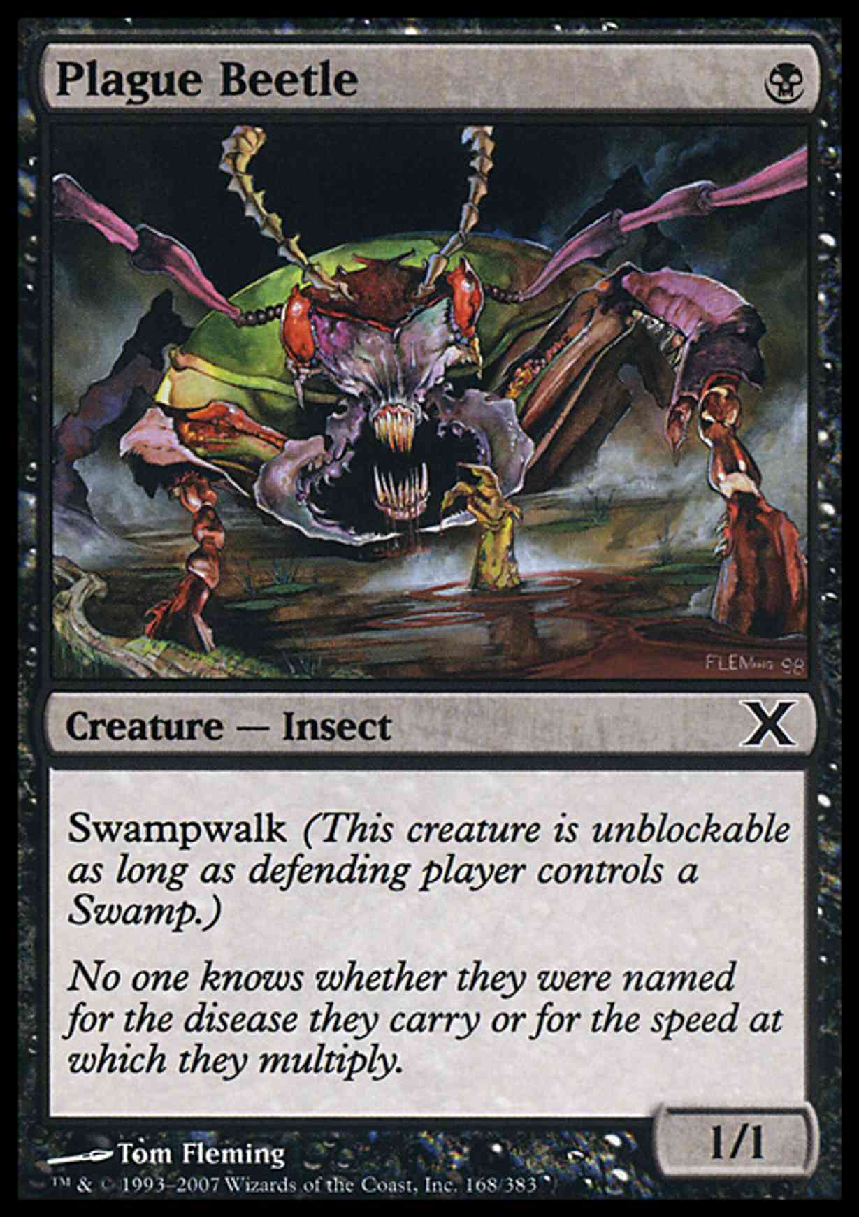 Plague Beetle magic card front