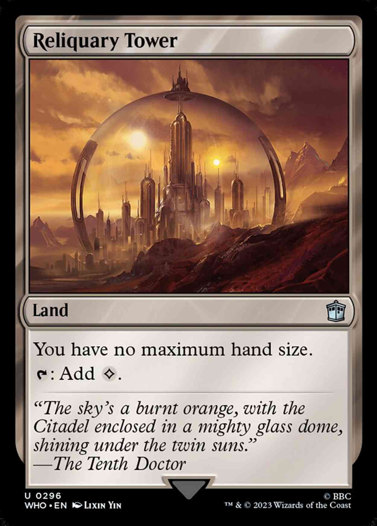 Reliquary Tower magic card front